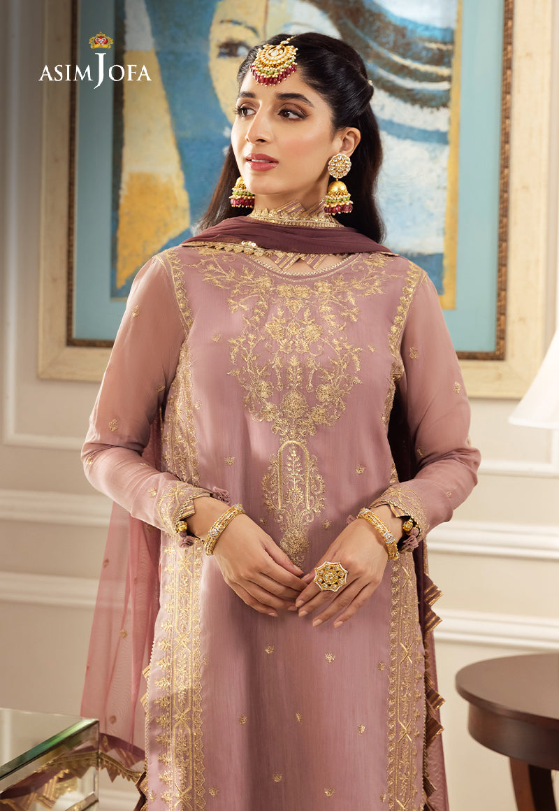 AJZS-20 EMBROIDERED CHANDERI COTTON 2 PCS