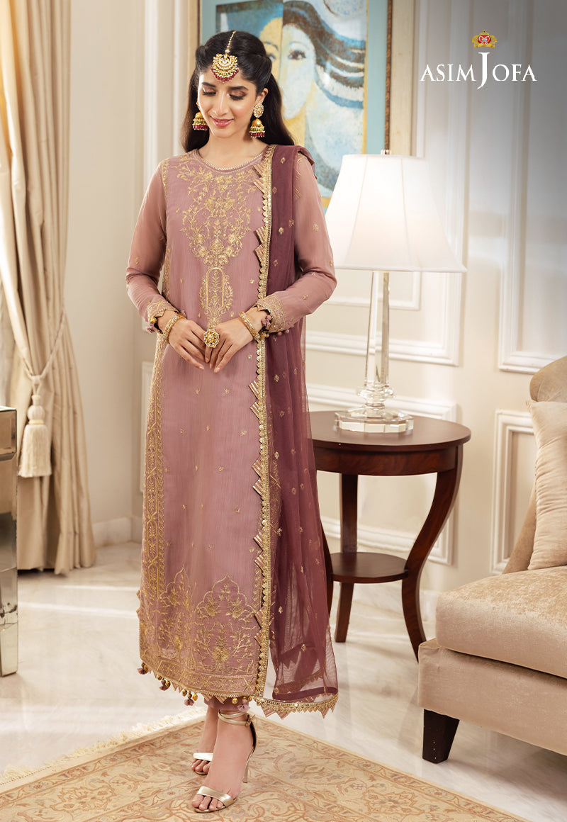 AJZS-20 EMBROIDERED CHANDERI COTTON 2 PCS