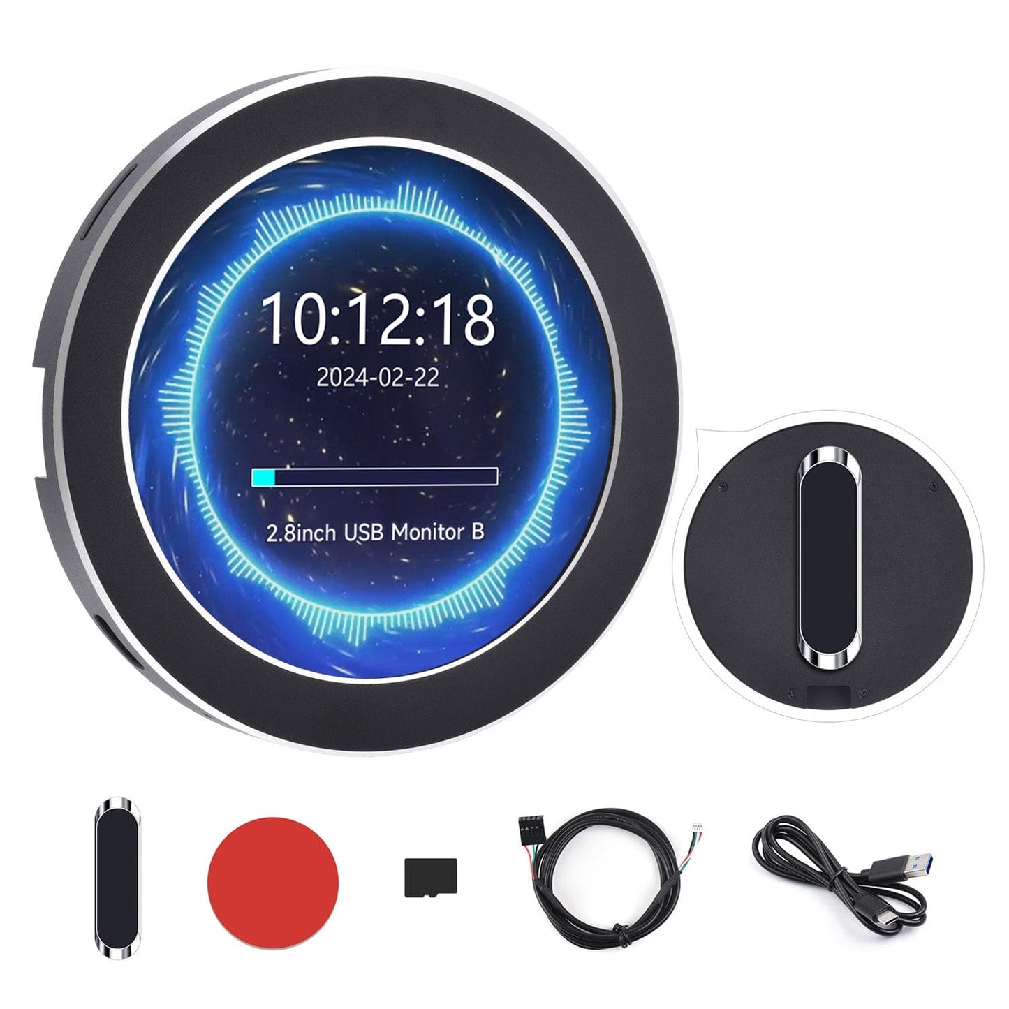 2.8" USB Monitor with AIO LCD Screen