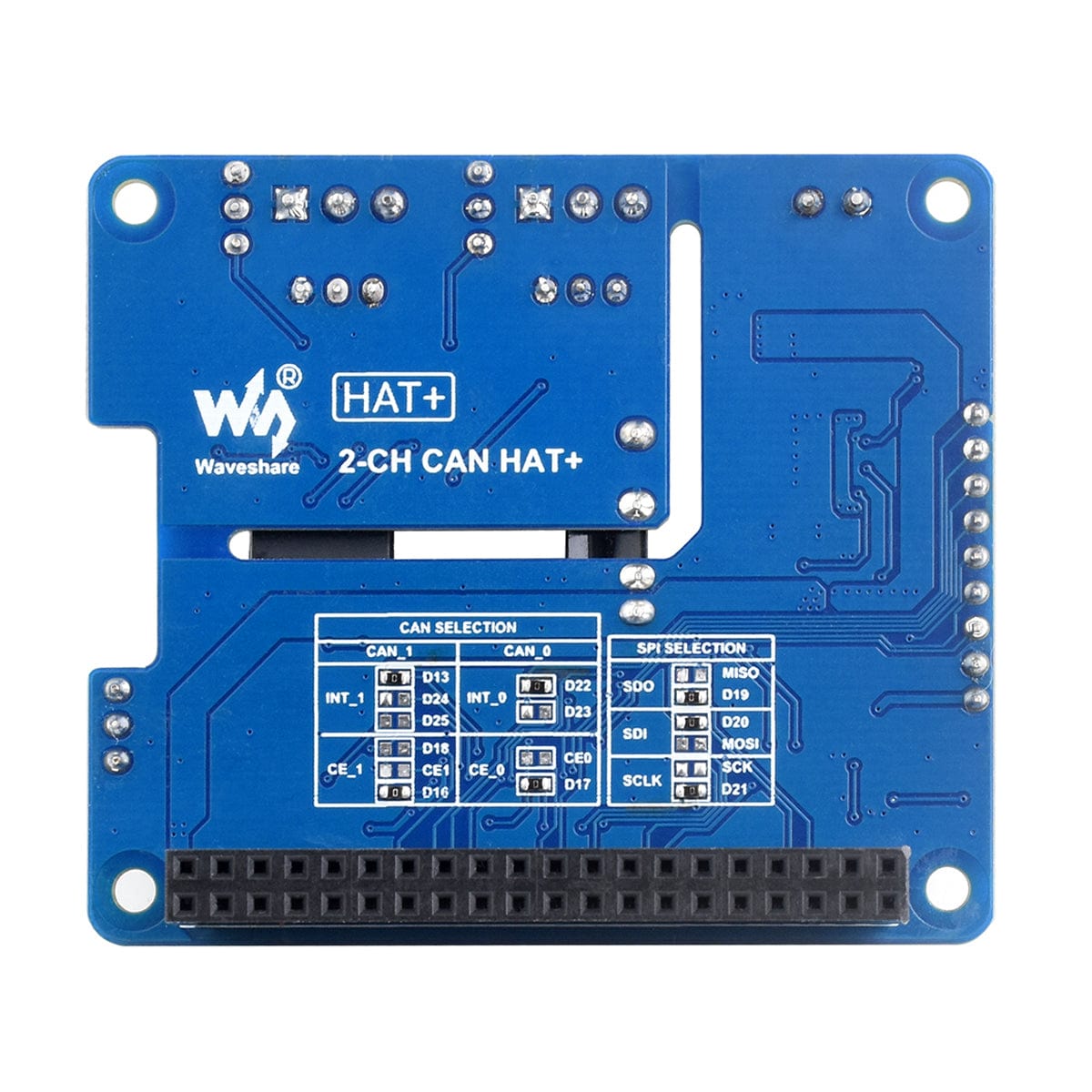 2-Channel Isolated CAN Bus Expansion HAT For Raspberry Pi