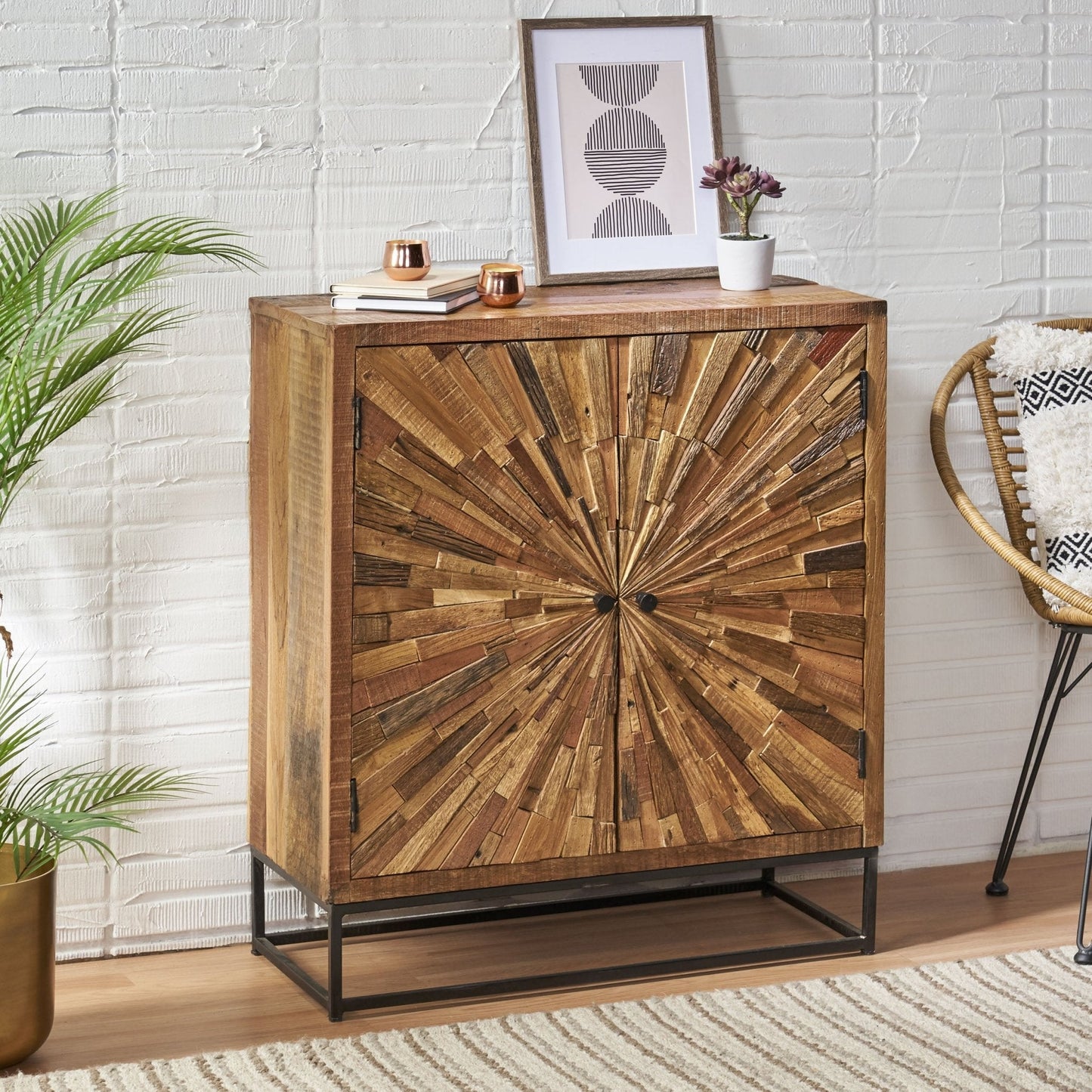 2-Door Cabinet with Two Shelves