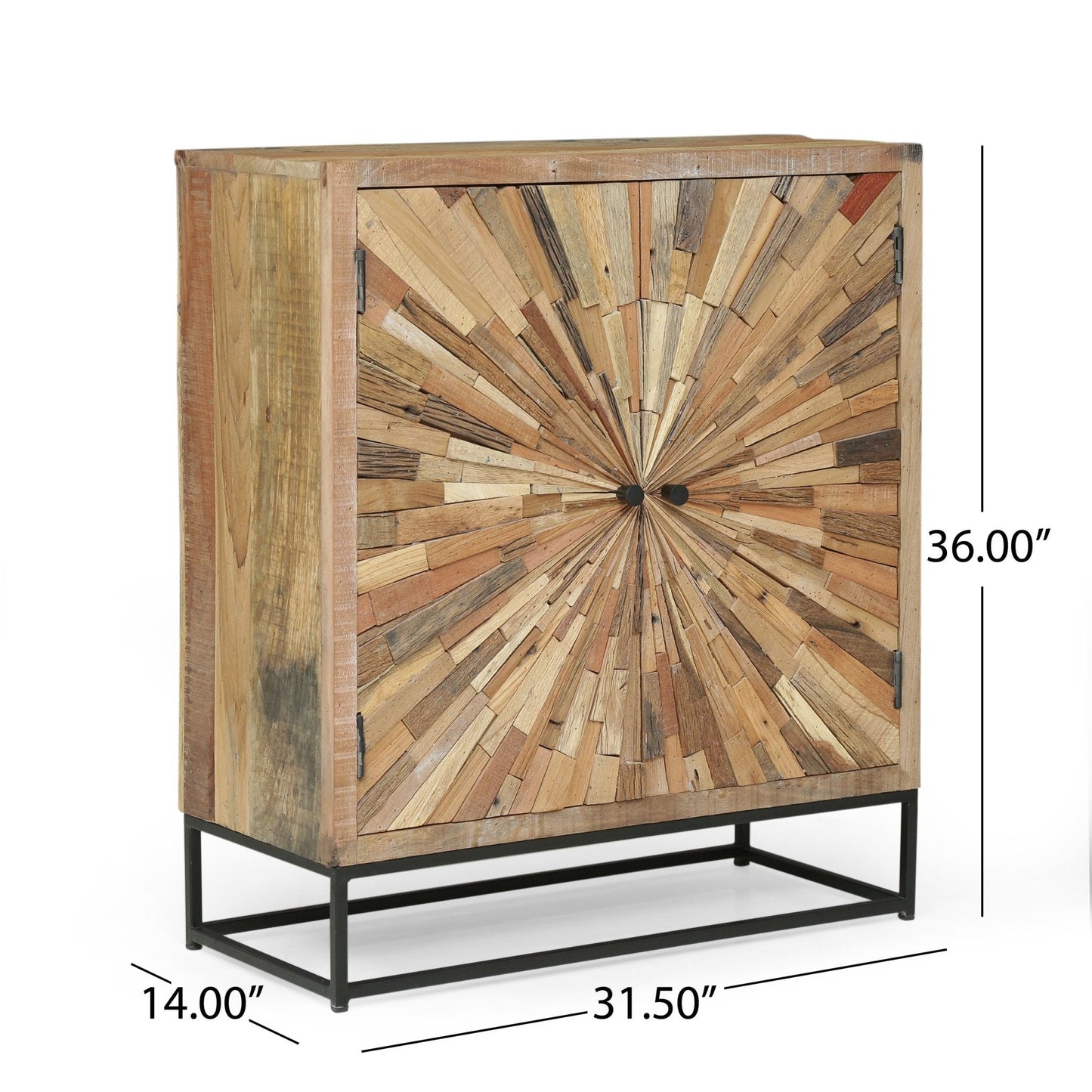 2-Door Cabinet with Two Shelves