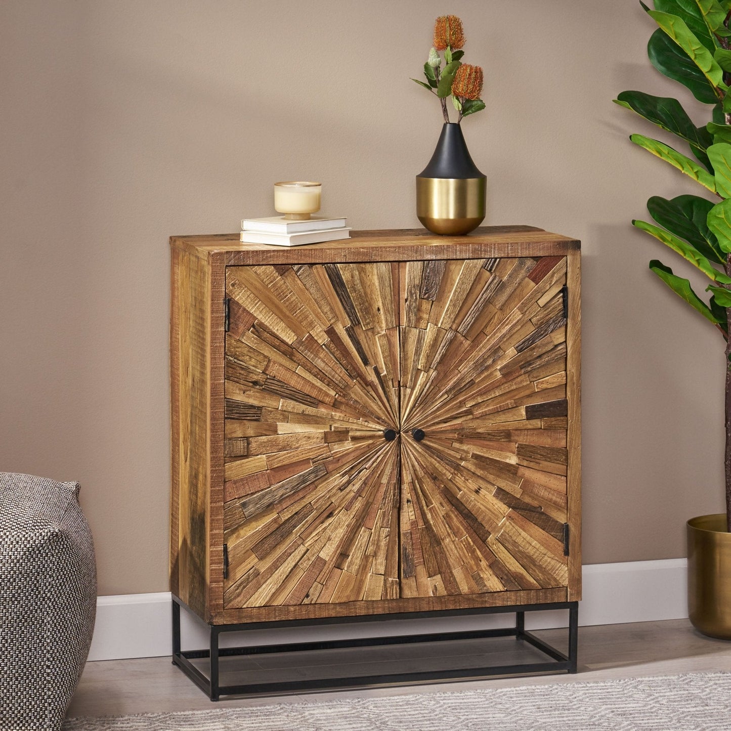 2-Door Cabinet with Two Shelves