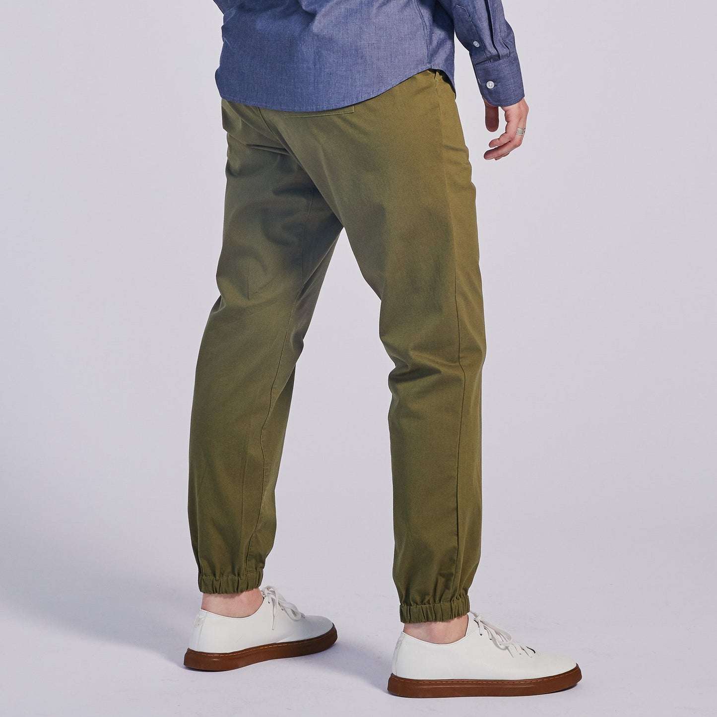 The Graf Moss Stretch Waistband Pant