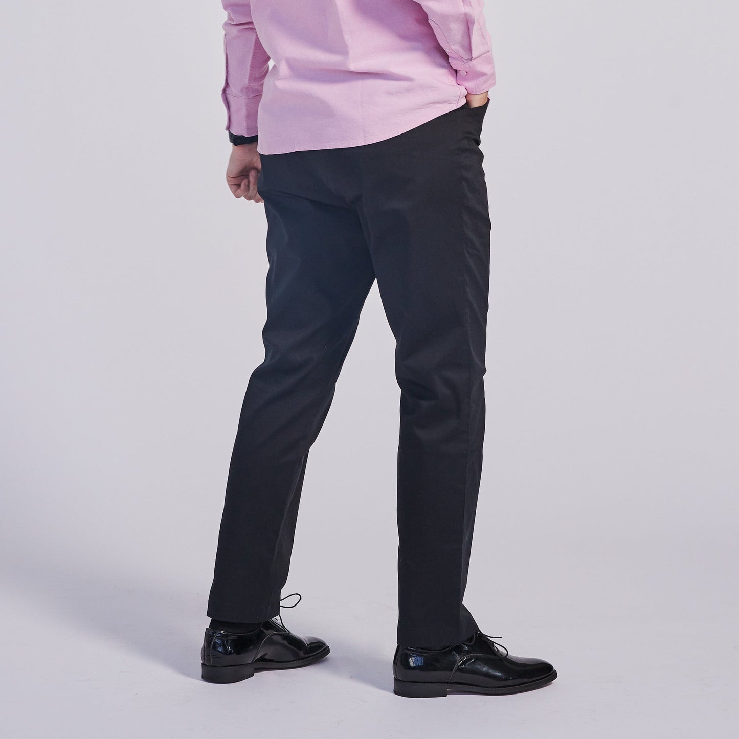 The Windsor Black Chinos