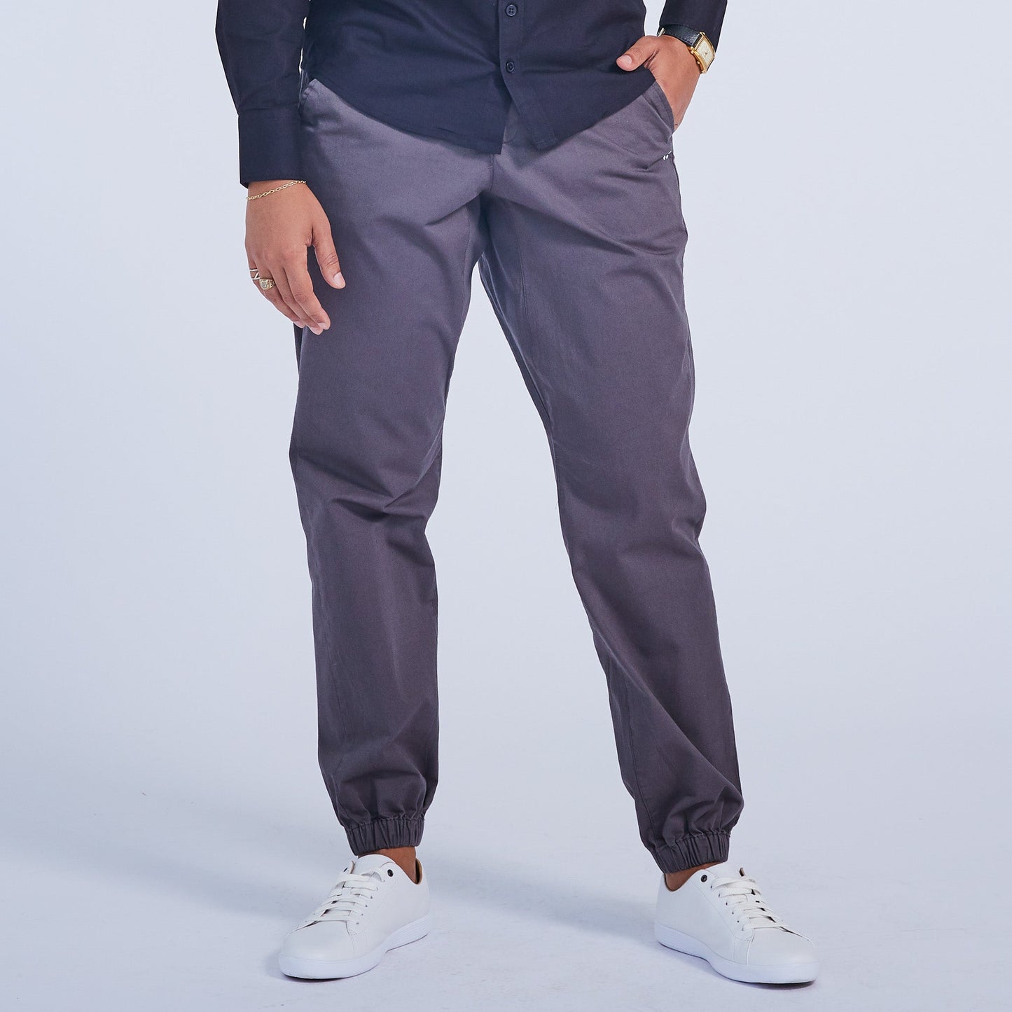 The Graf Asphalt Stretch Waistband Pant