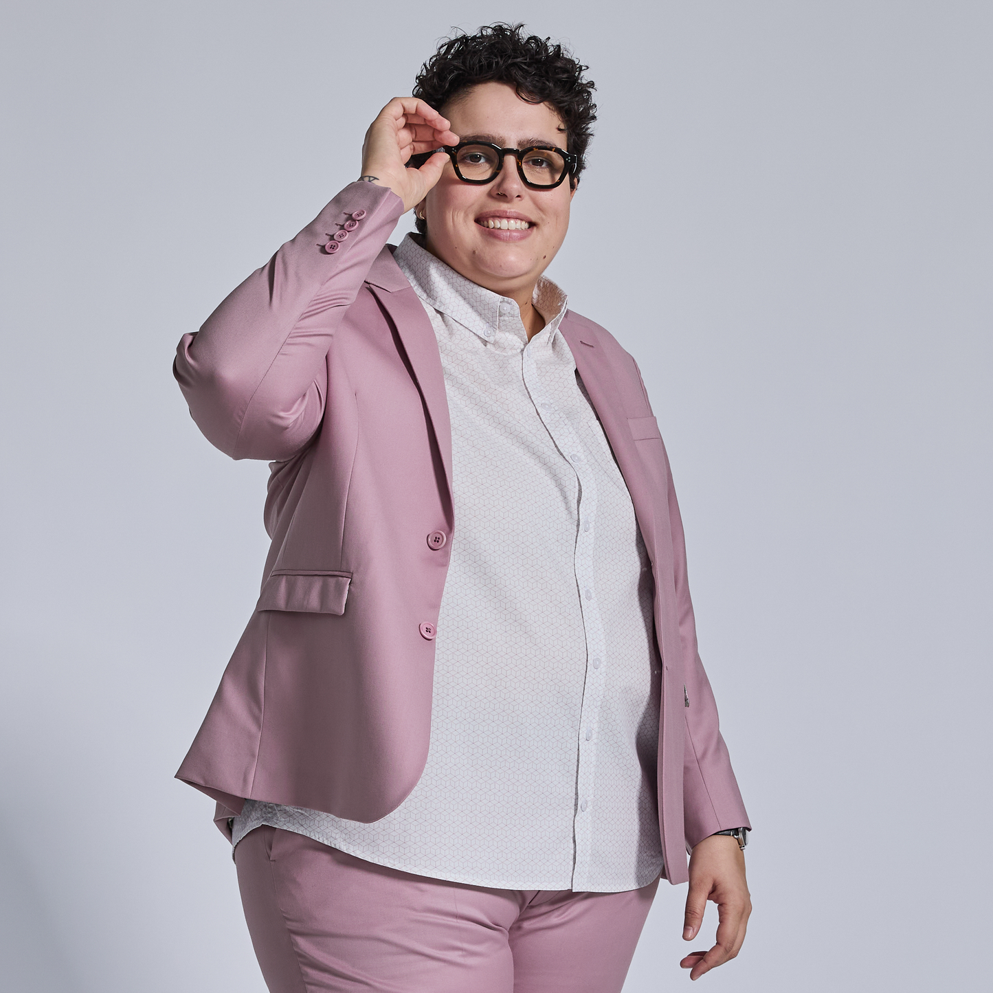 The Georgie Dusty Mauve Suit Blazer
