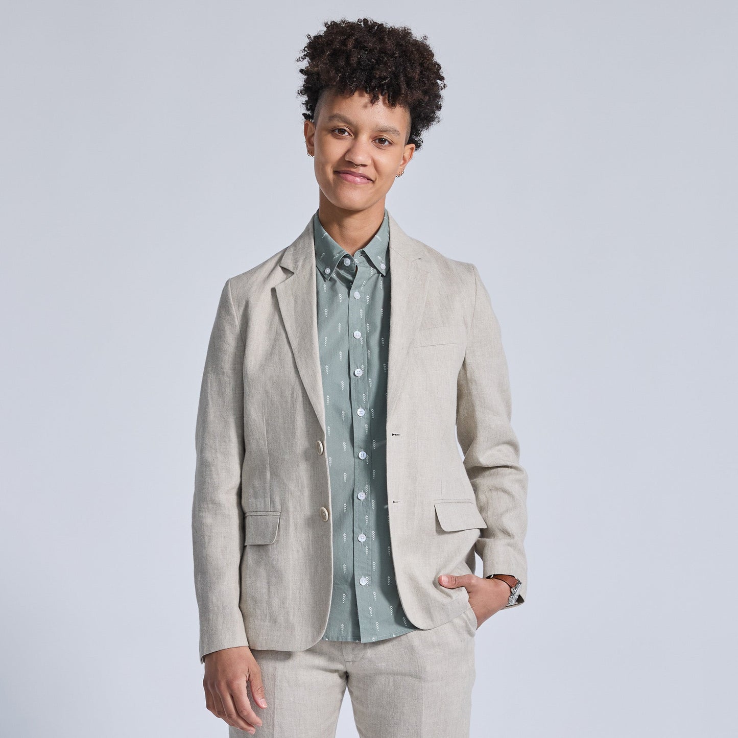 Oat Linen Blazer