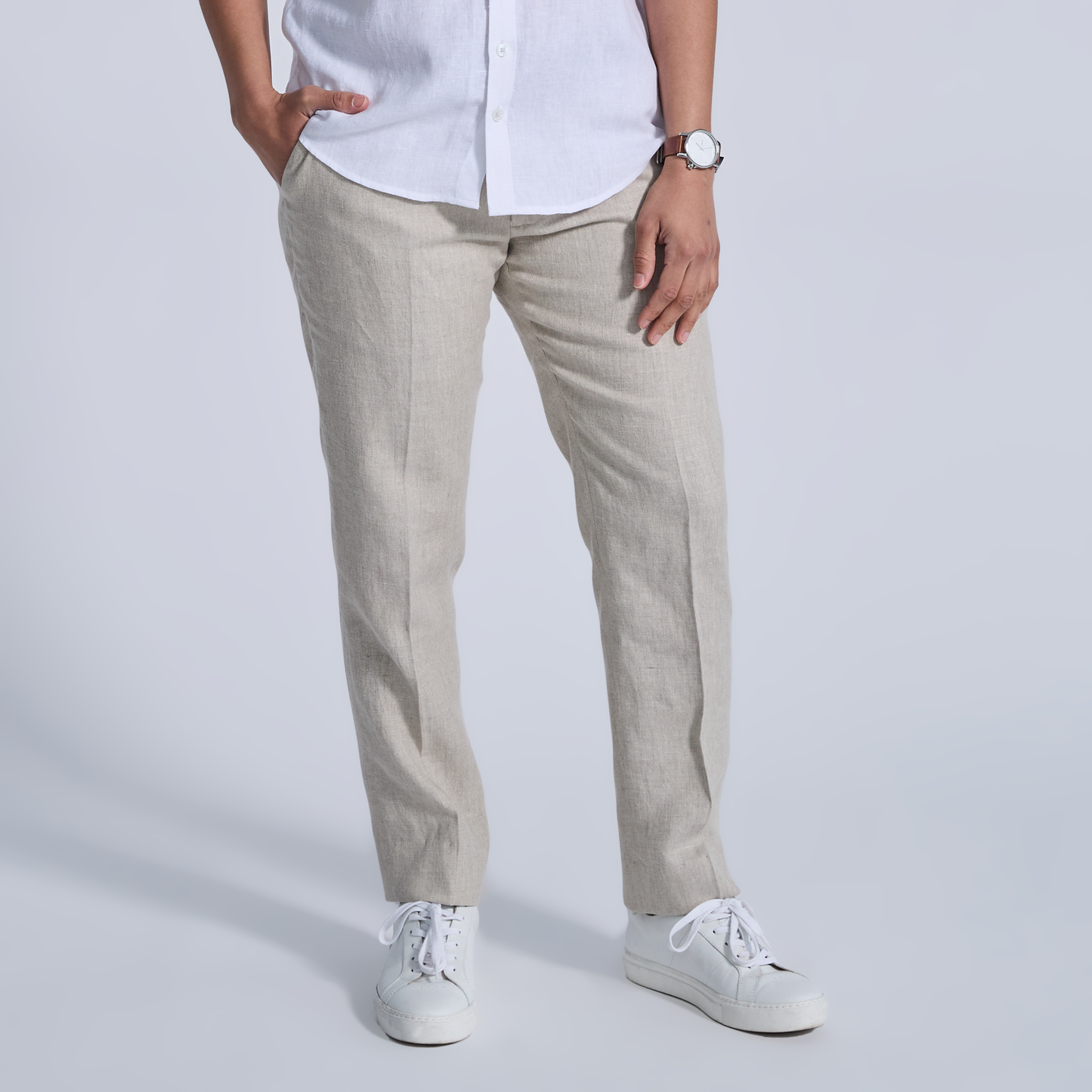 Oat Linen Dress Pants
