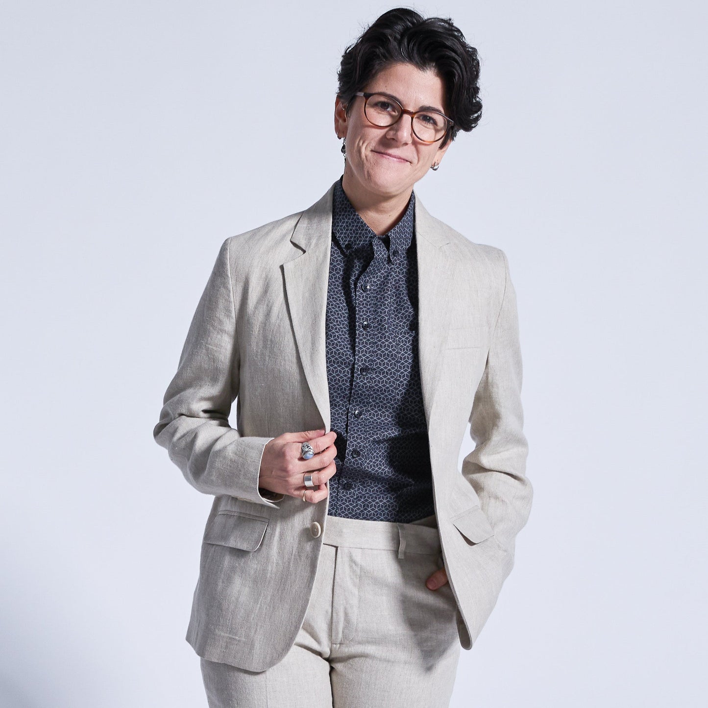 Oat Linen Blazer