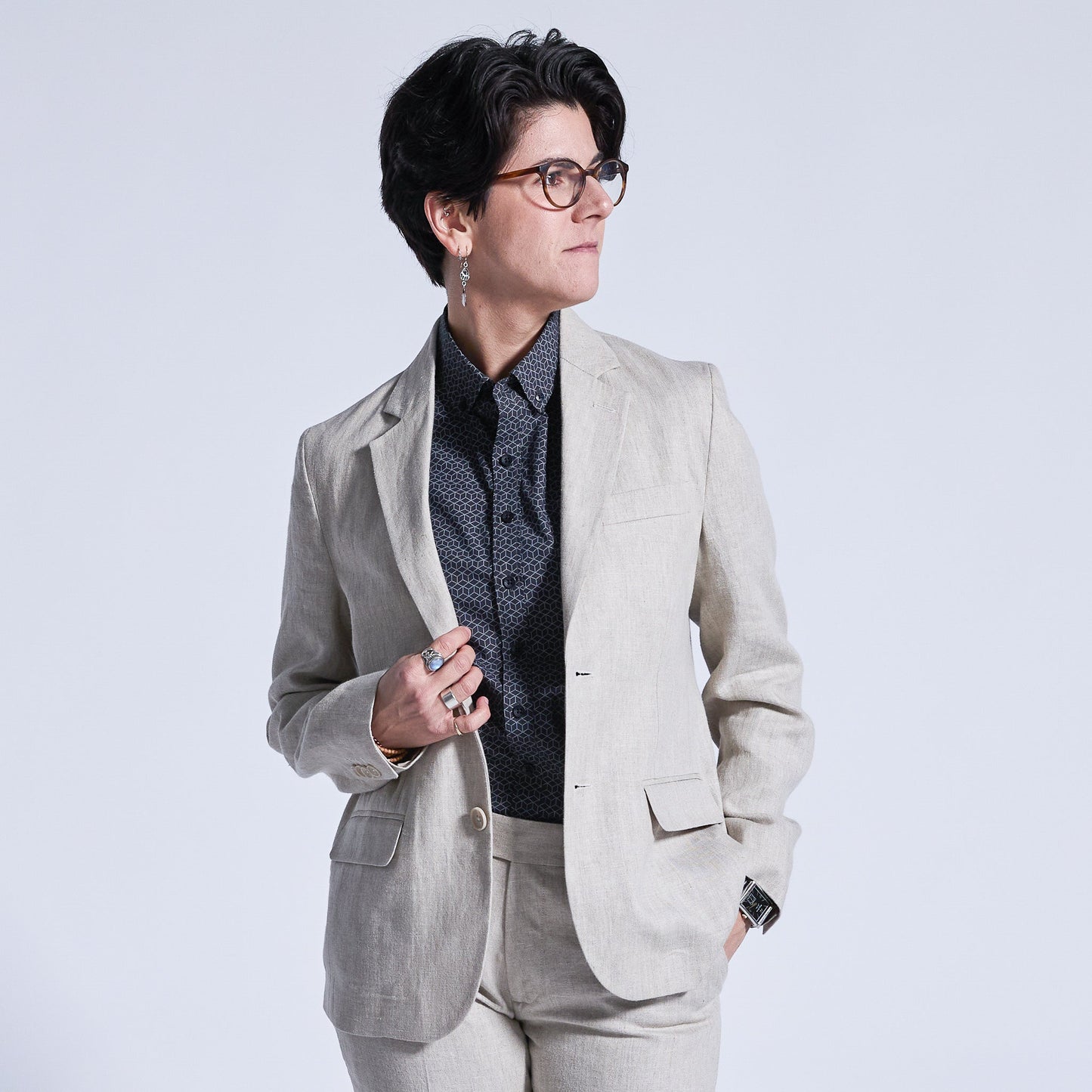 Oat Linen Blazer