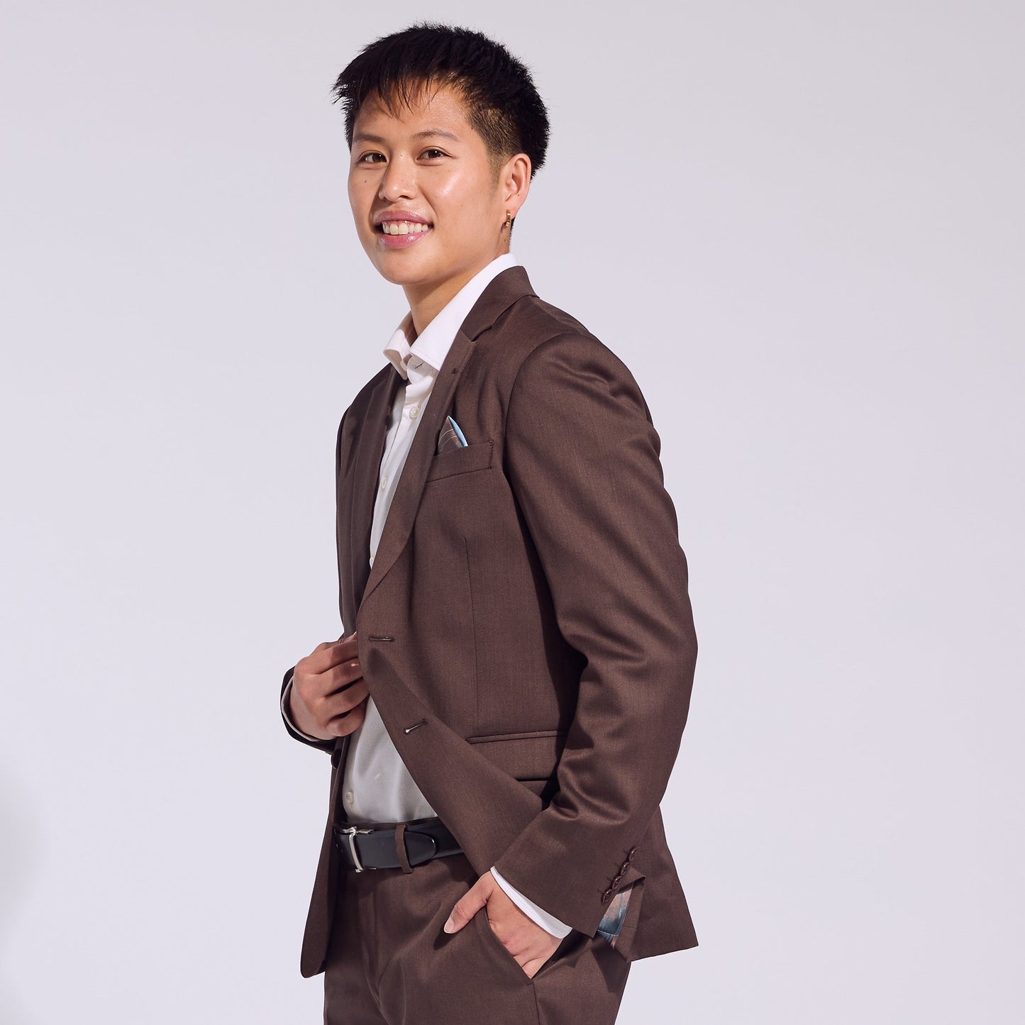 The Georgie Chocolate Suit Blazer
