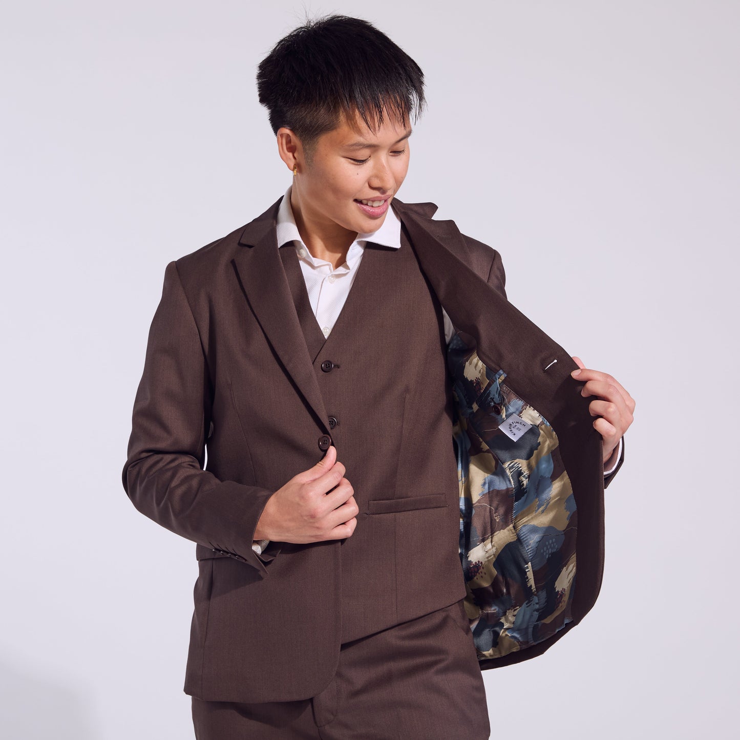 The Georgie Chocolate Suit Blazer