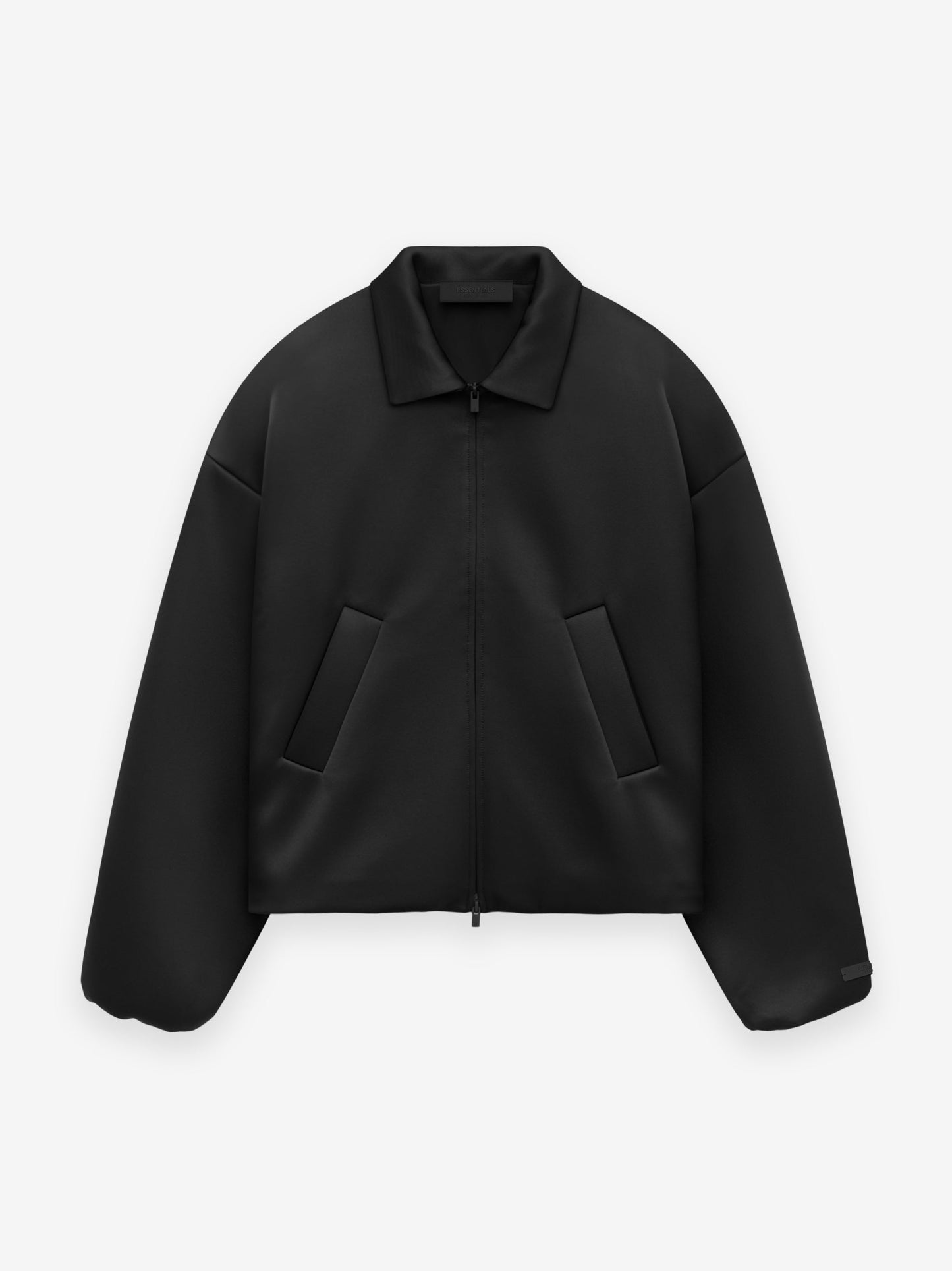 Womens Satin Nylon Bomber Jacket