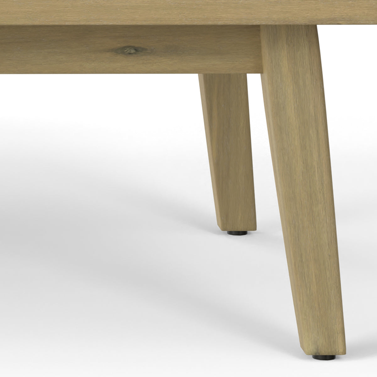 Outdoor Wooden Rectangular Coffee Table with Slatted Top