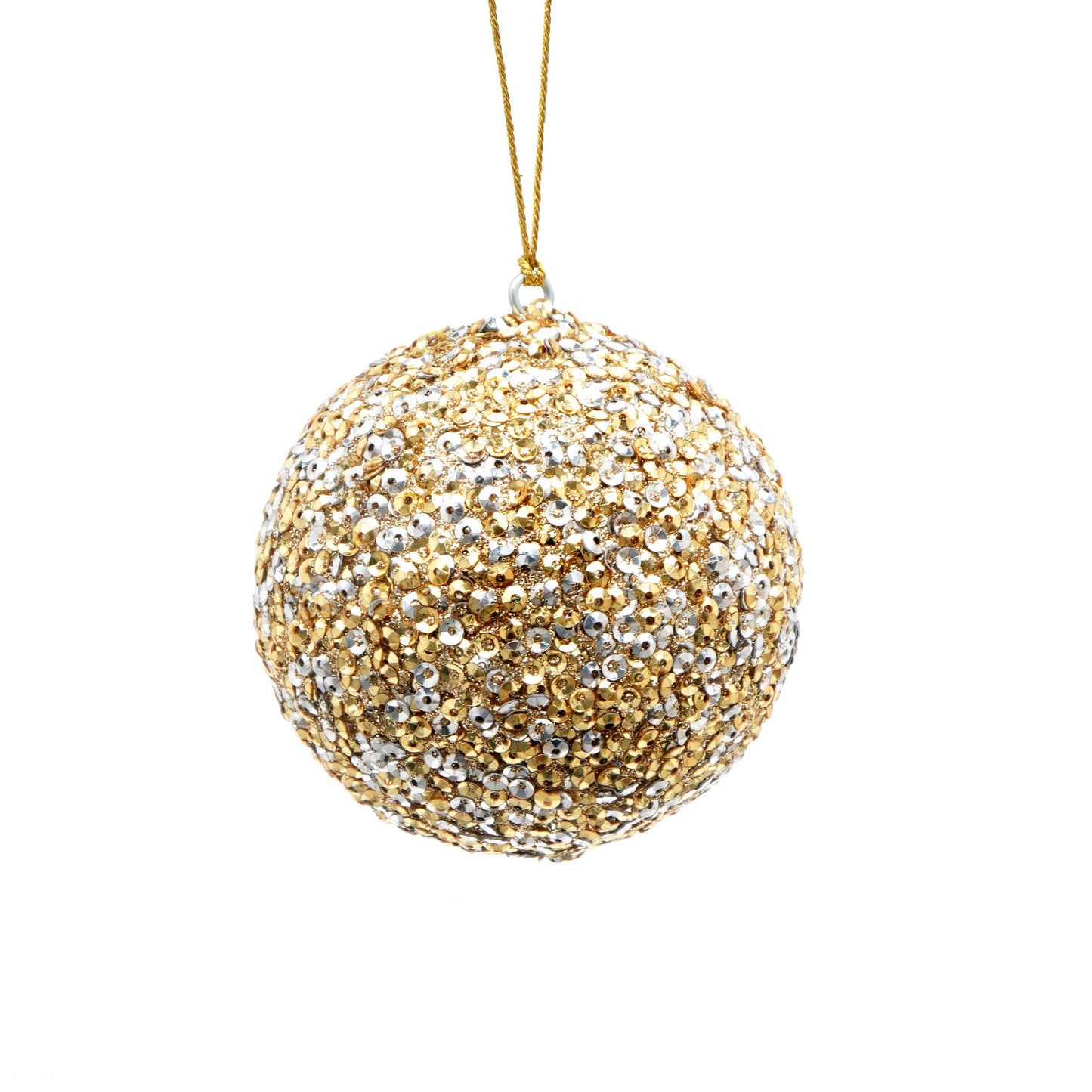 Sequin Ball Ornament, Set of 4