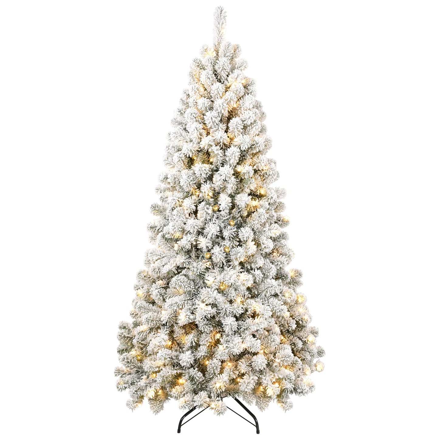 Bilyn 7 ft PVC Memory Wire Christmas Tree with Lights