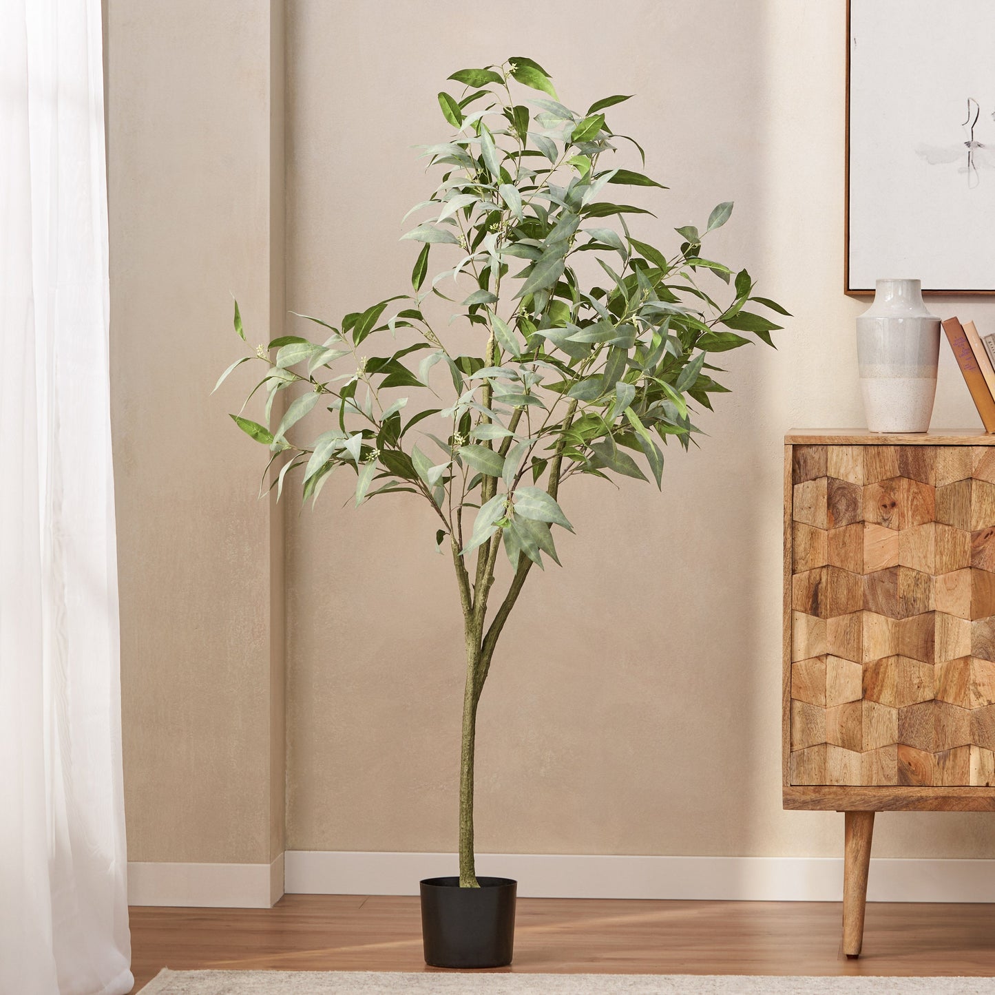 Versatile Artificial Eucalyptus Leaves Bonsai