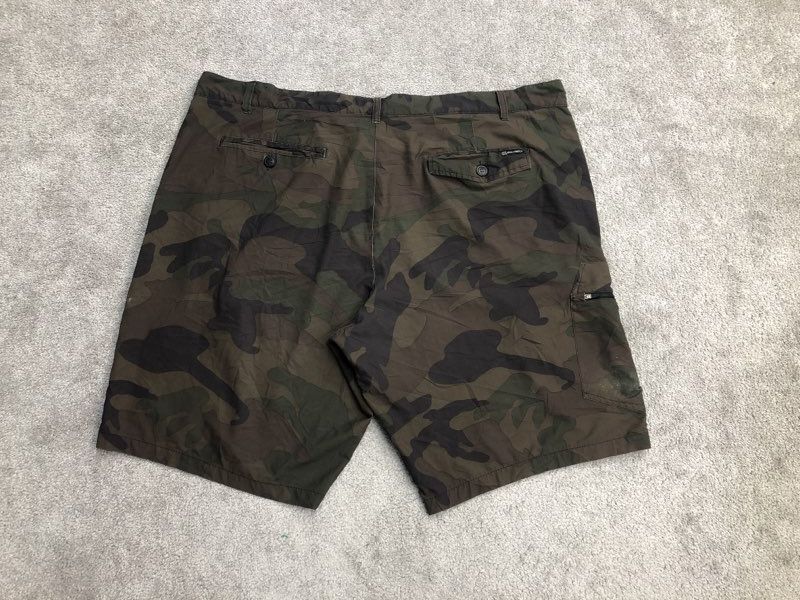 OP Shorts Mens 46 Green Khaki Camouflage Cargo Shorts Casual Outdoors Hiking
