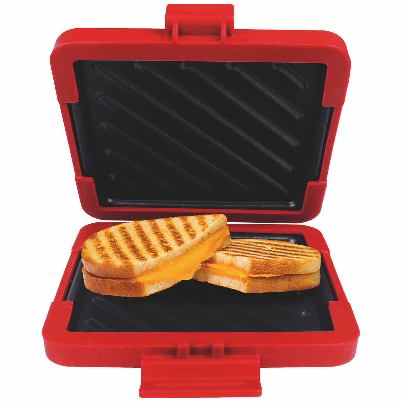 Laser Microwave Toastie Maker with Heatwave Tech (Red)