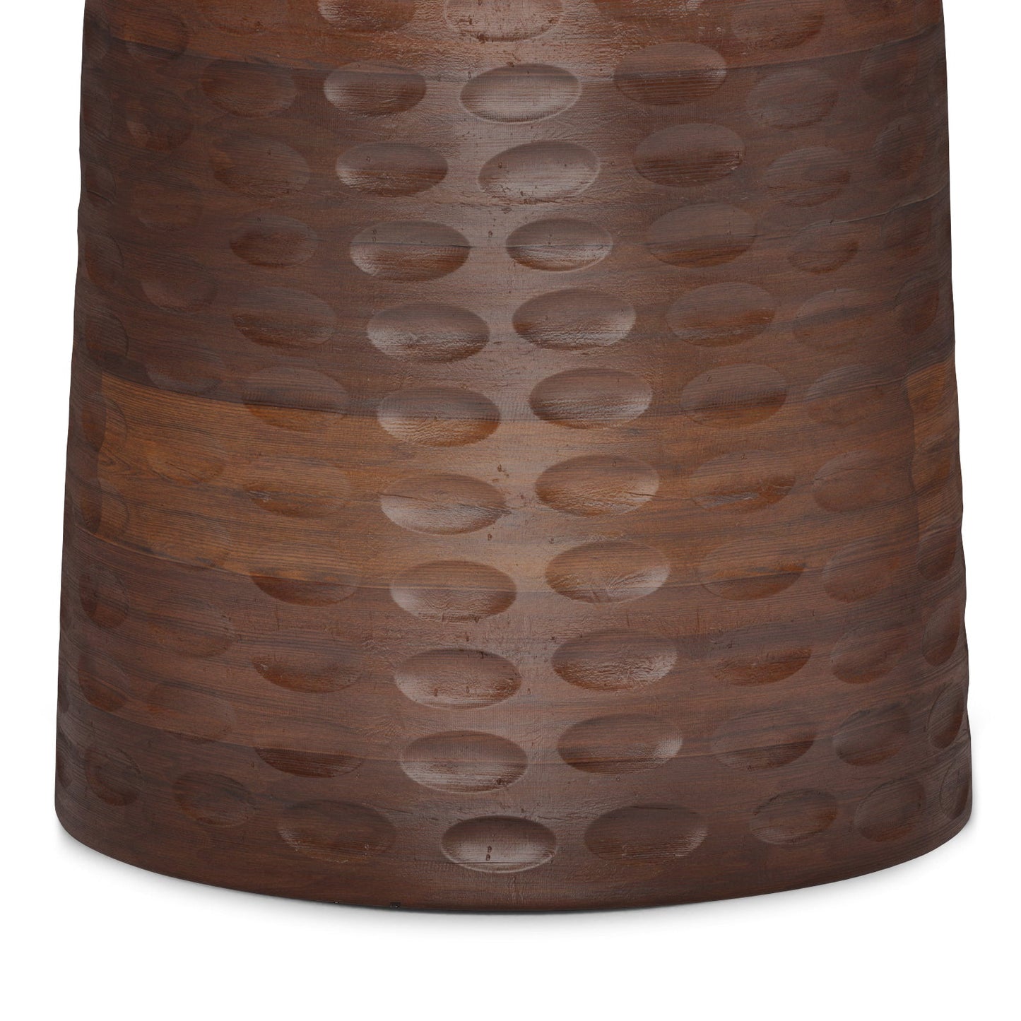 Centum Wooden Accent Table with Sleek Sculptural Design
