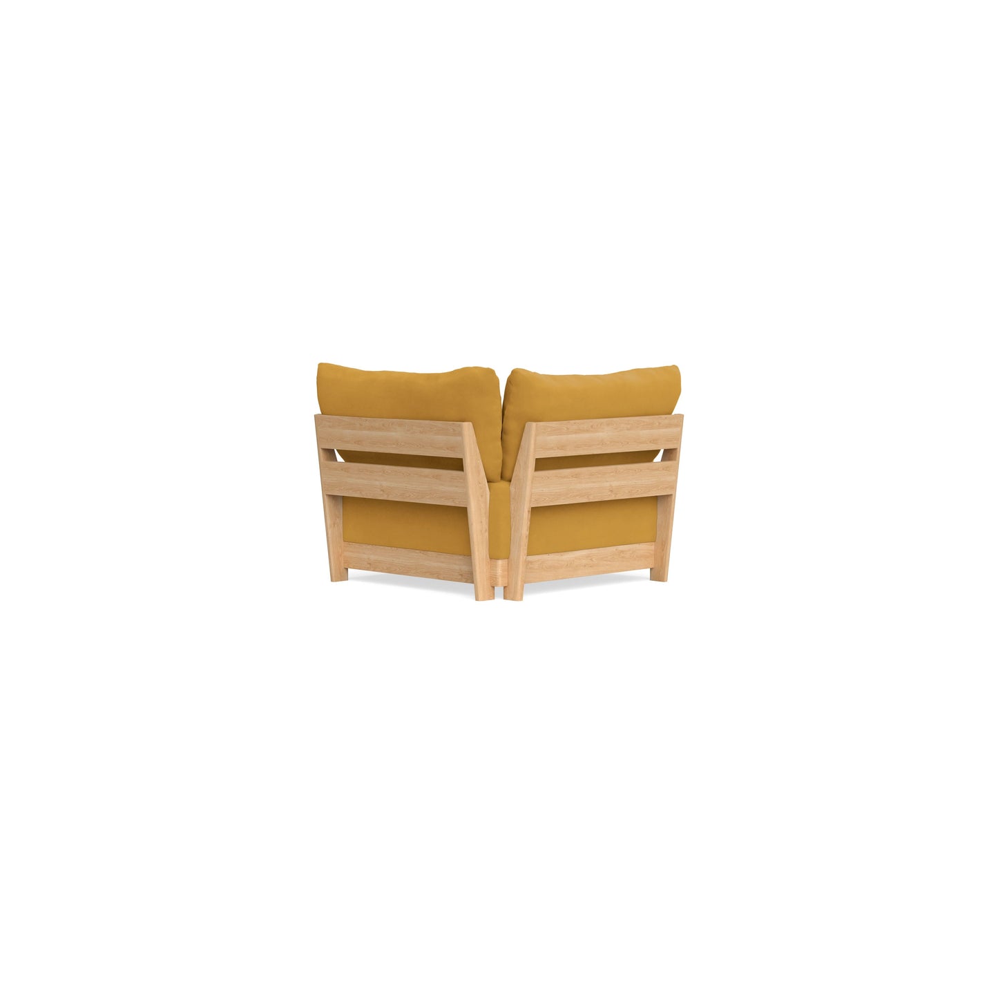Modular Bondi Latte Corner Chair in Honey | Memory Foam Blend