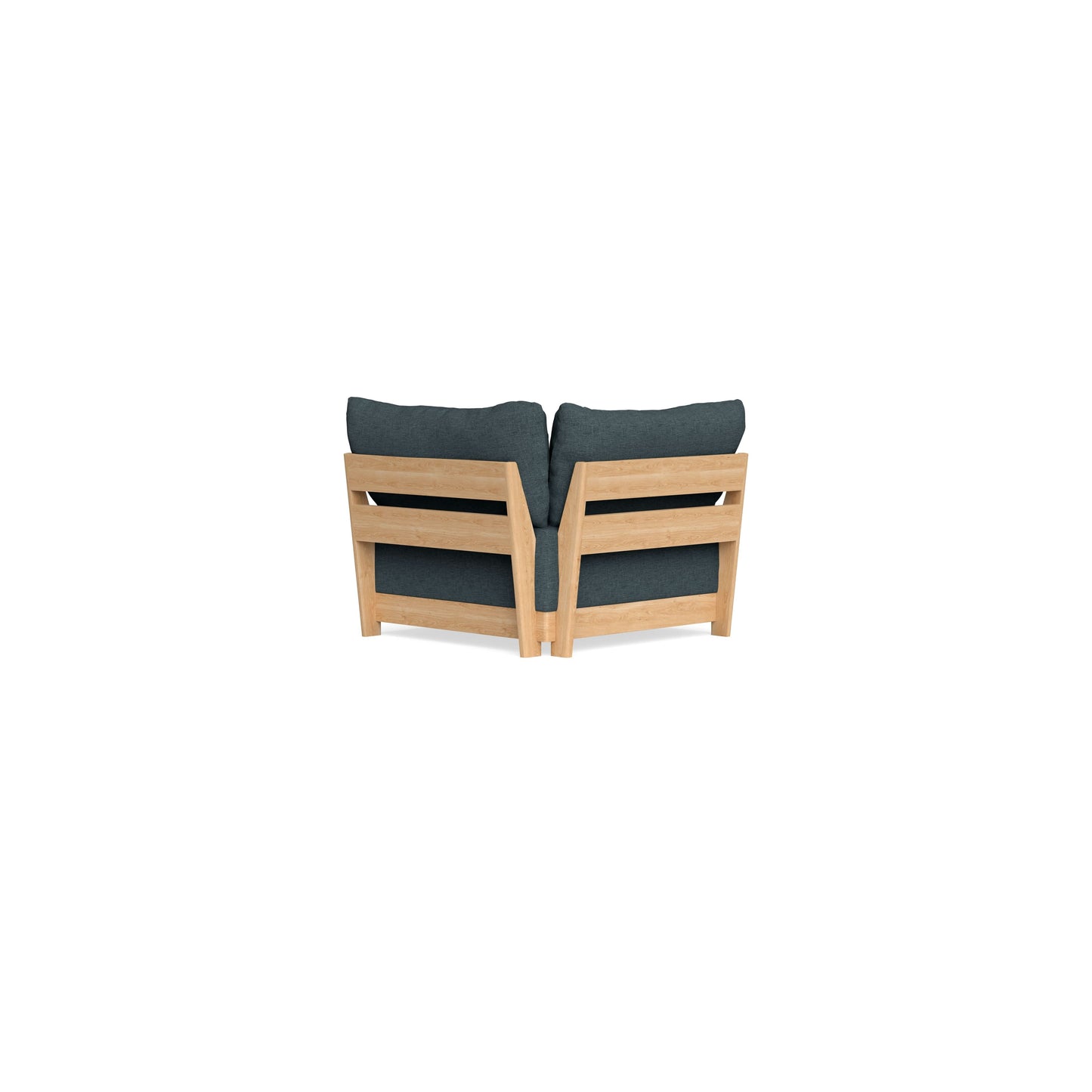Modular Bondi Latte Corner Chair in Ocean Gray | Memory Foam Blend