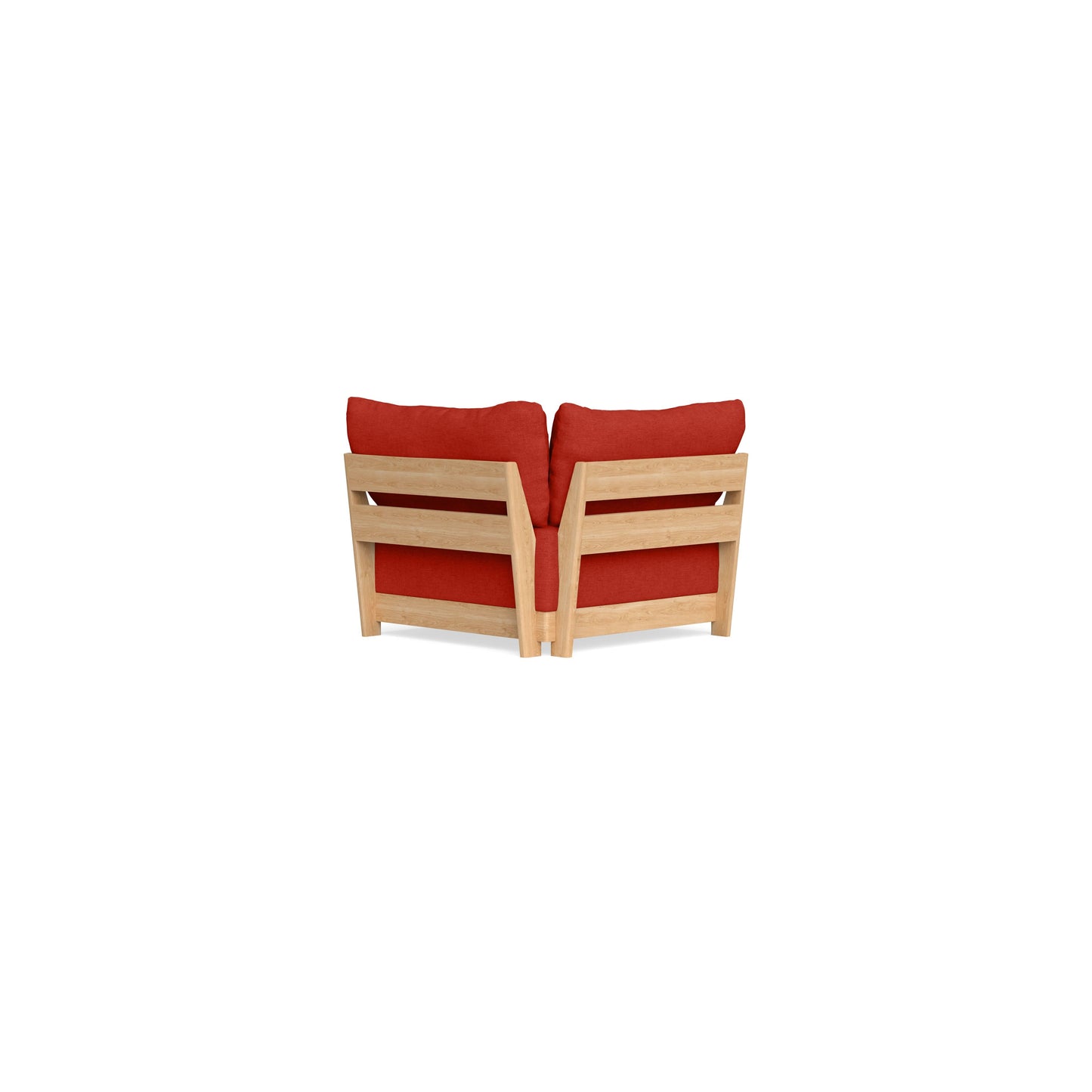 Modular Bondi Latte Corner Chair in Cayenne | Memory Foam Blend