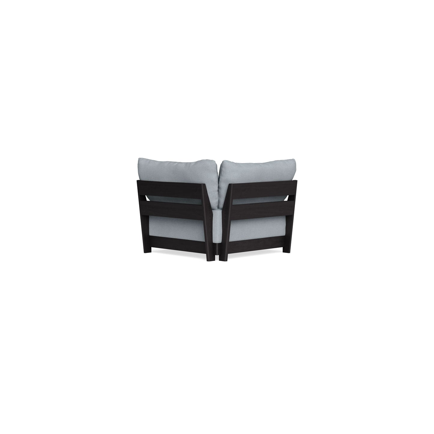 Modular Bondi Black Corner Chair in Ash | Memory Foam Blend
