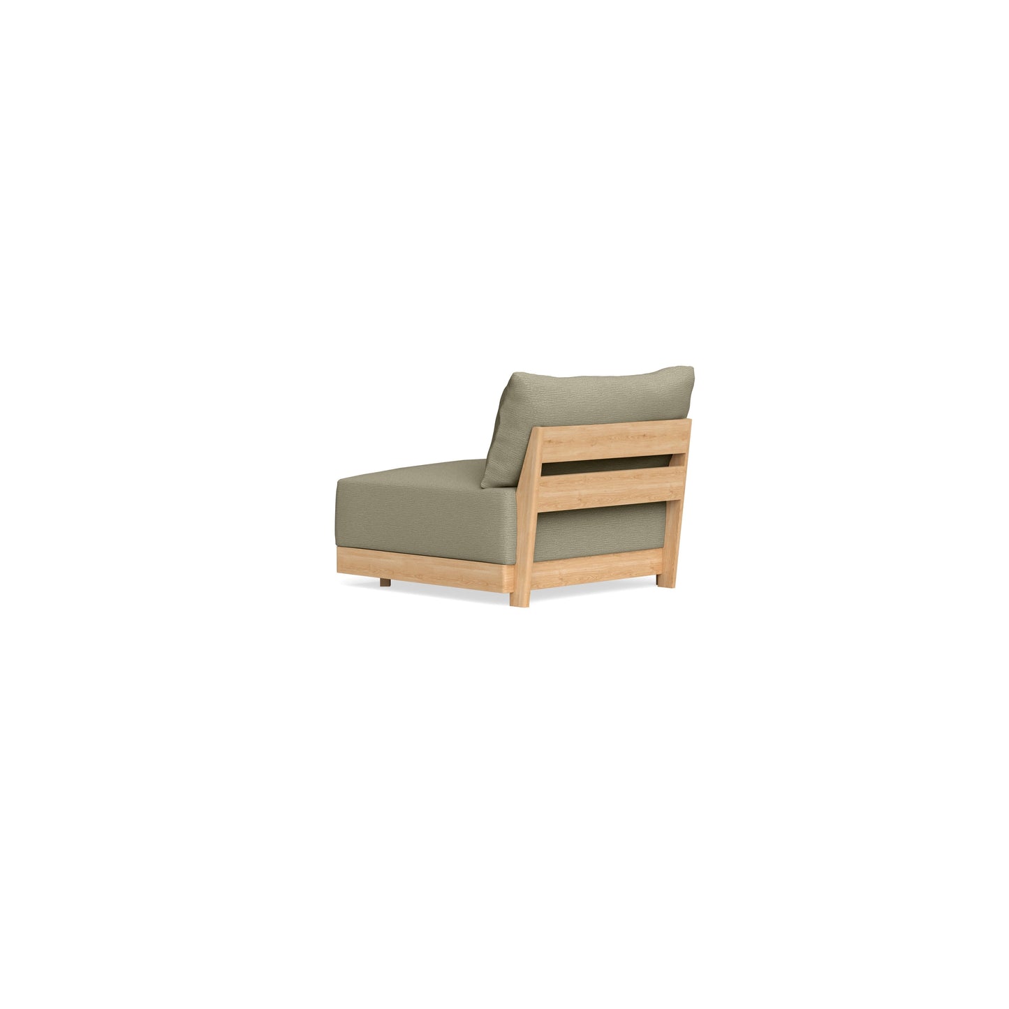 Modular Bondi Latte End Chair in Cappuccino | Memory Foam Blend