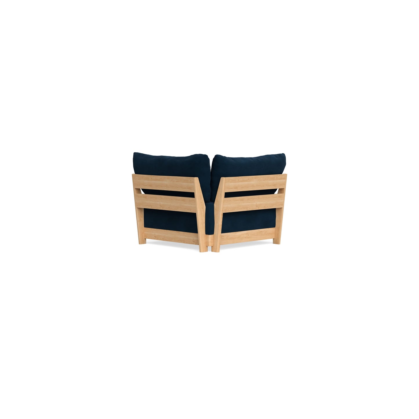Modular Bondi Latte Corner Chair in Royal Blue | Memory Foam Blend