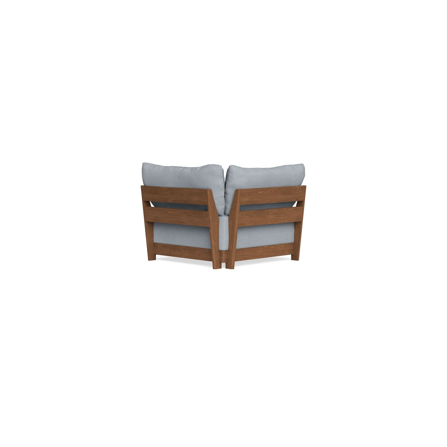 Modular Bondi Espresso Corner Chair in Ash | Memory Foam Blend