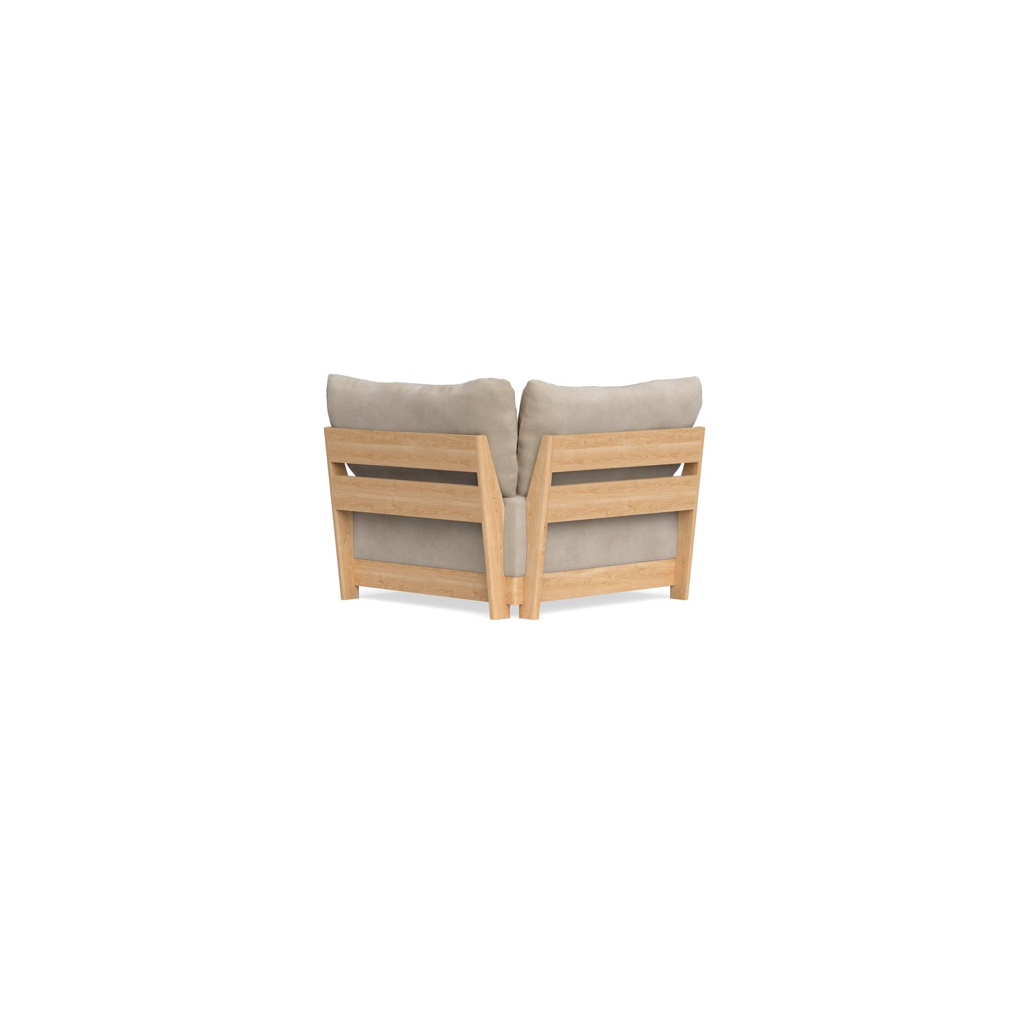 Modular Bondi Latte Corner Chair in Oyster | Memory Foam Blend