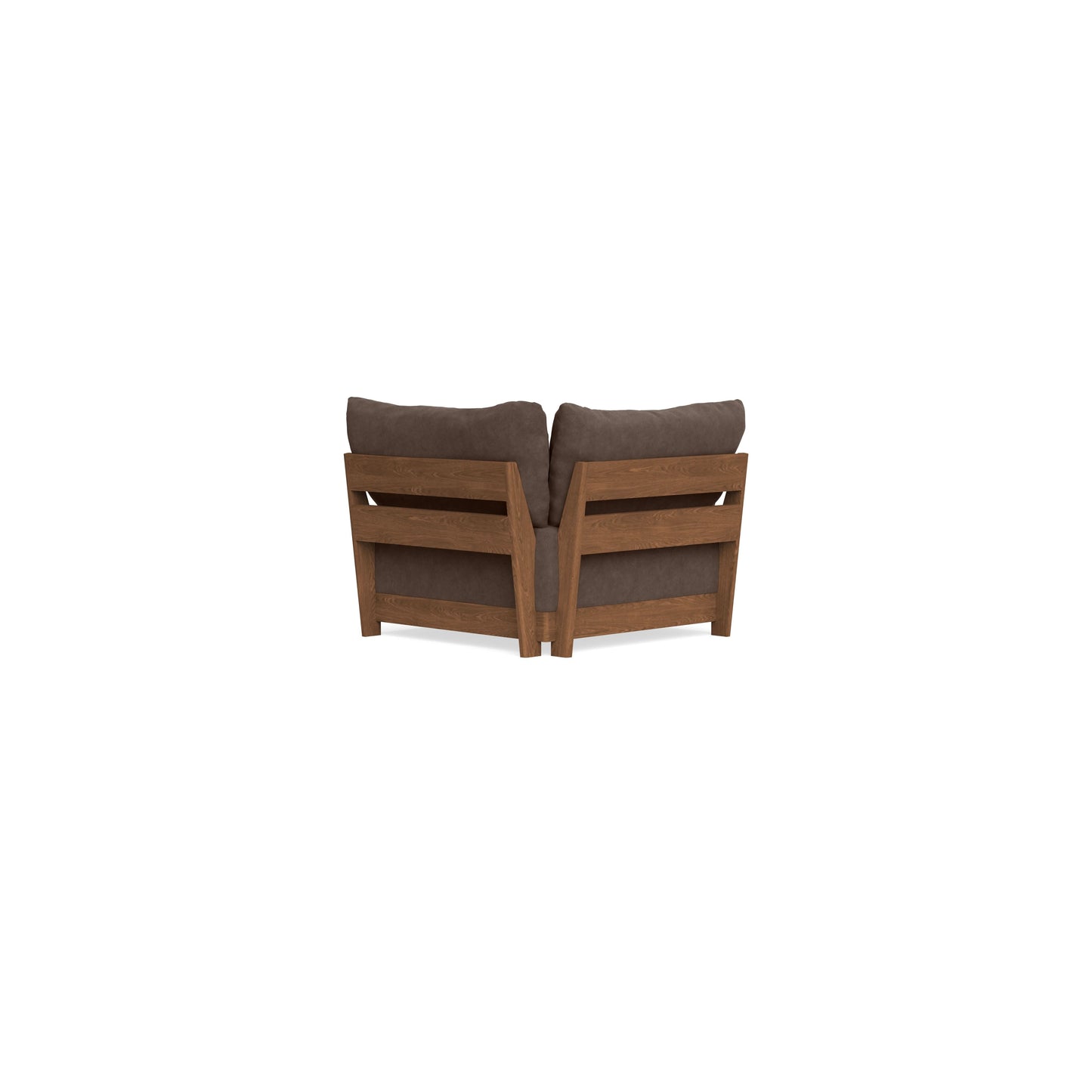 Modular Bondi Espresso Corner Chair in Chocolate | Memory Foam Blend