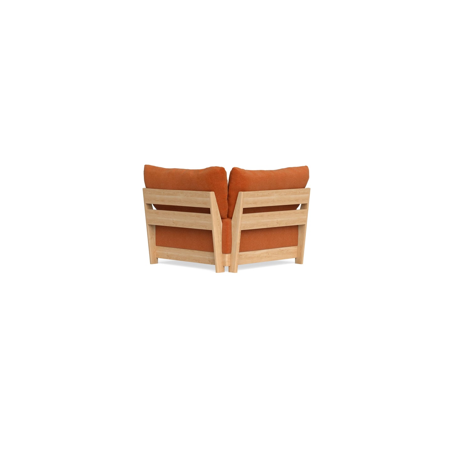 Modular Bondi Latte Corner Chair in Terracotta | Memory Foam Blend