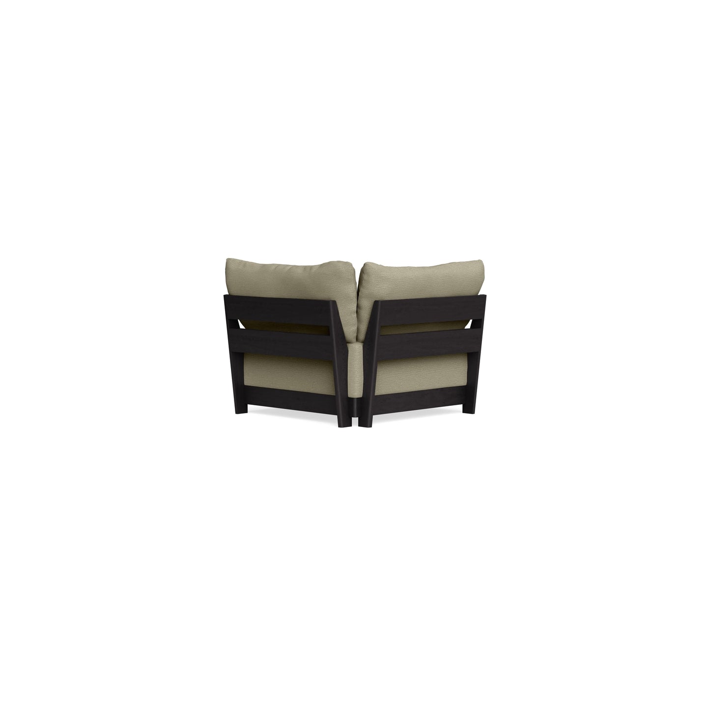 Modular Bondi Black Corner Chair in Cappuccino | Classic Blend