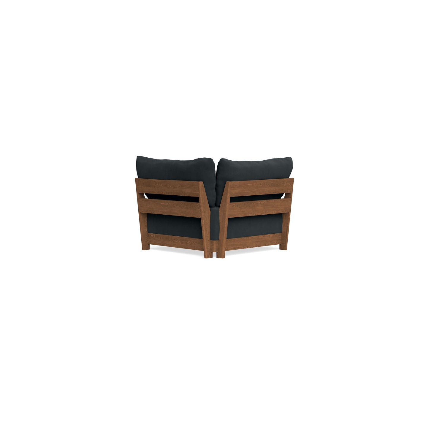 Modular Bondi Espresso Corner Chair in Obsidian | Memory Foam Blend
