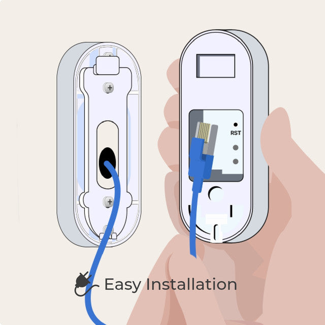 Reolink 2K+ Wired PoE Video Doorbell with Chime (White)