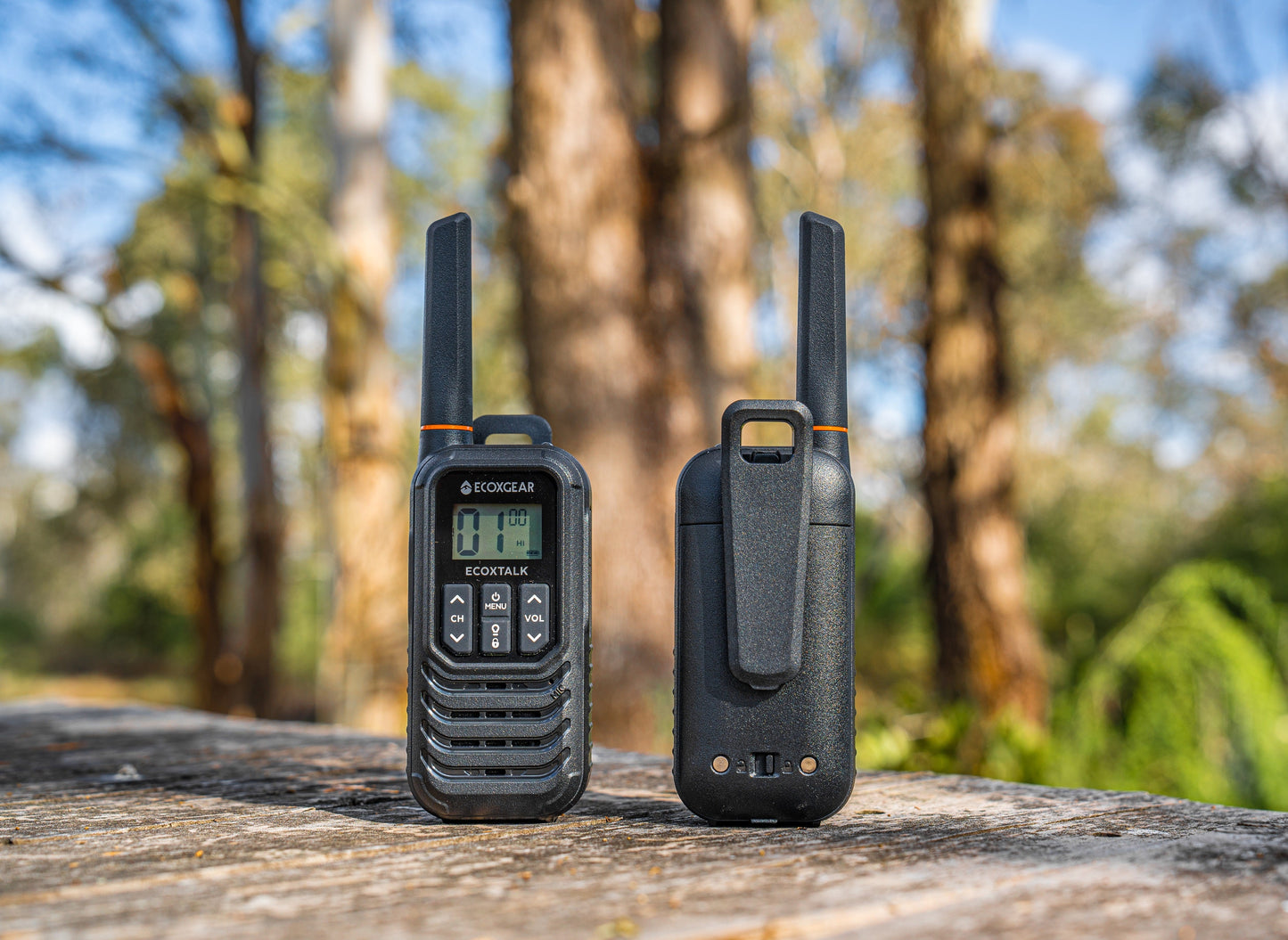 EcoxGear EXG100-2PK 1W UHF CB Handheld Radio (2-Pack)