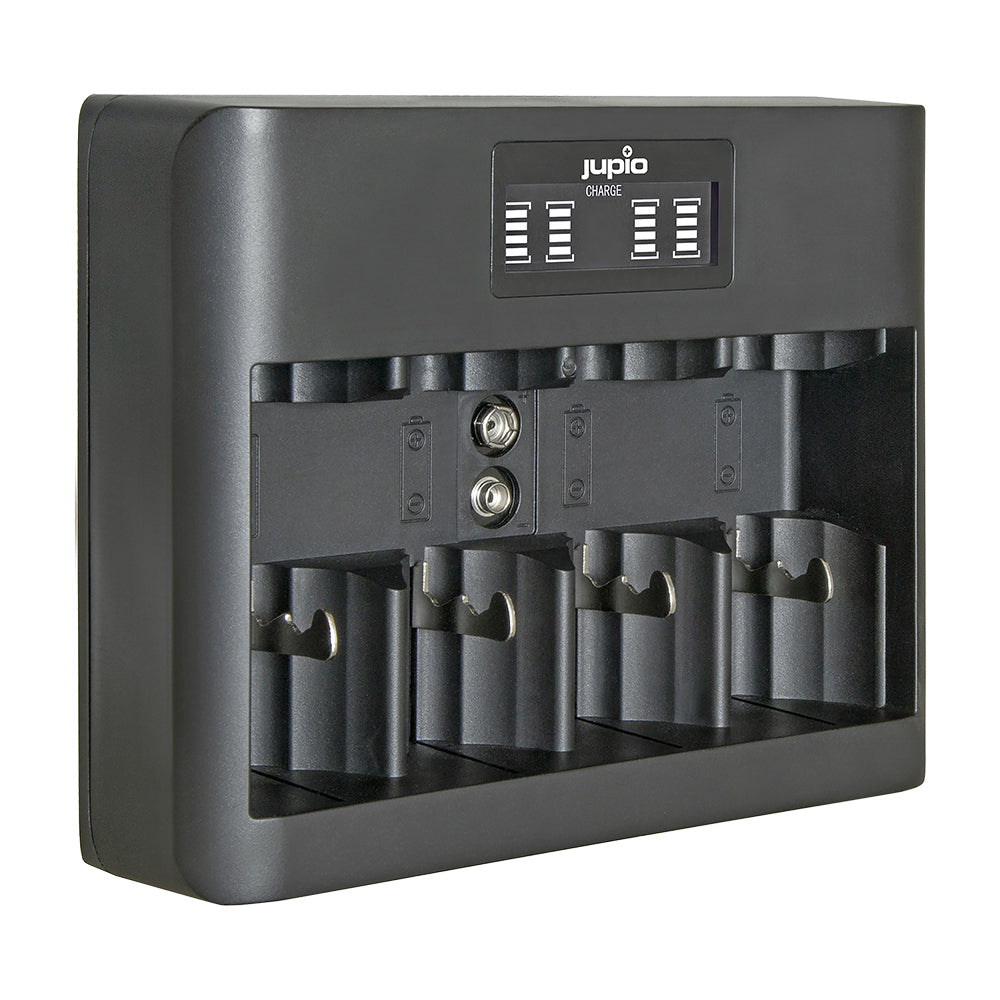 Jupio All-In-One USB Charger with LCD Screen For AA/AAA/C/D/9V Batteries