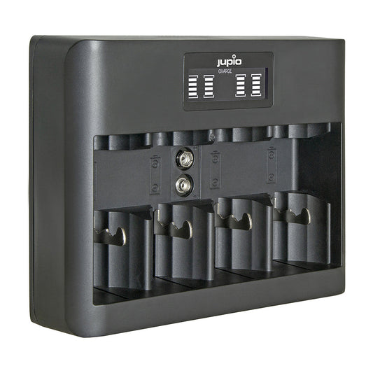 Jupio All-In-One USB Charger with LCD Screen For AA/AAA/C/D/9V Batteries
