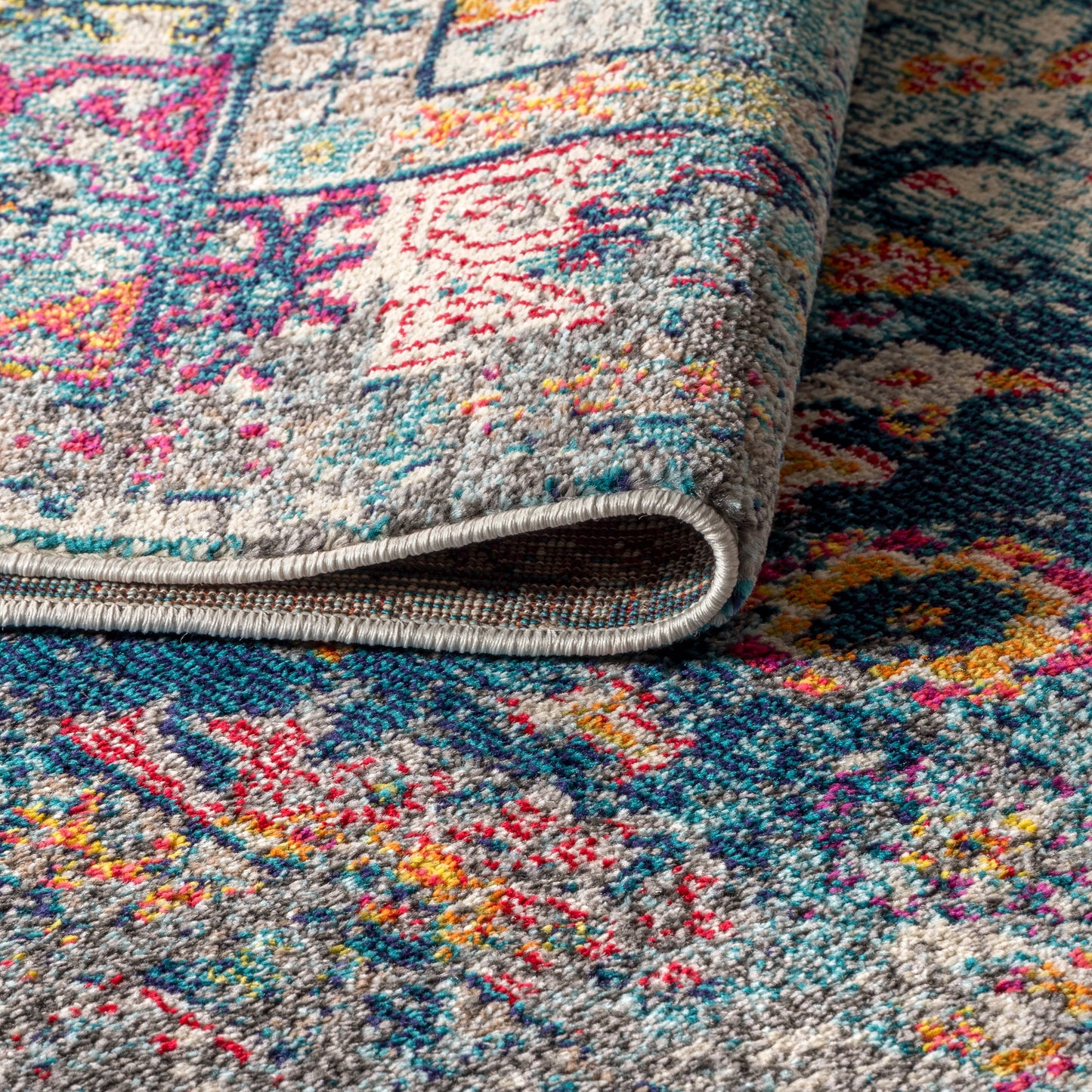 Bohemian FLAIR Boho Vintage Medallion Area Rug