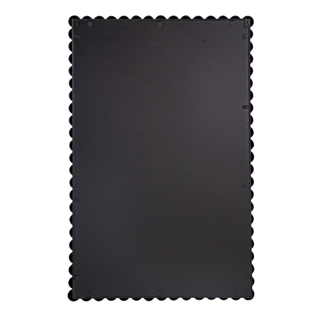 Rectangular Mirror with Metal Beaded Design