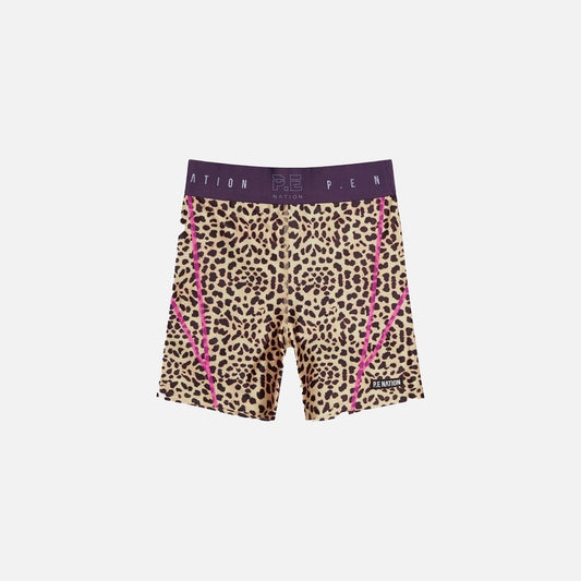P.E Nation Del Mar Bike Short - Animal Print