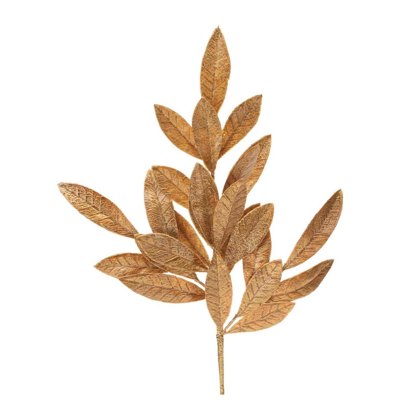 Metallic Bay Leaf Spray, Set of 6