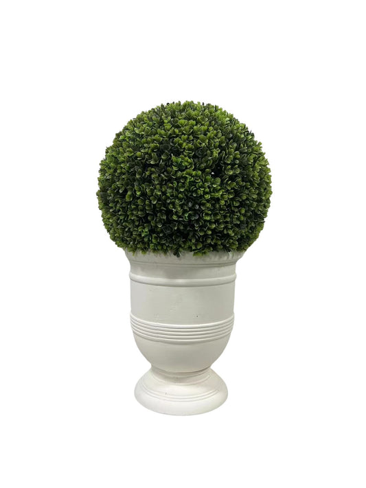 24" Ball Topiary Faux Plant in Pot