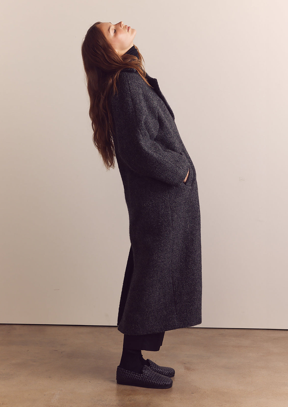 Wool Melange Oversized Coat