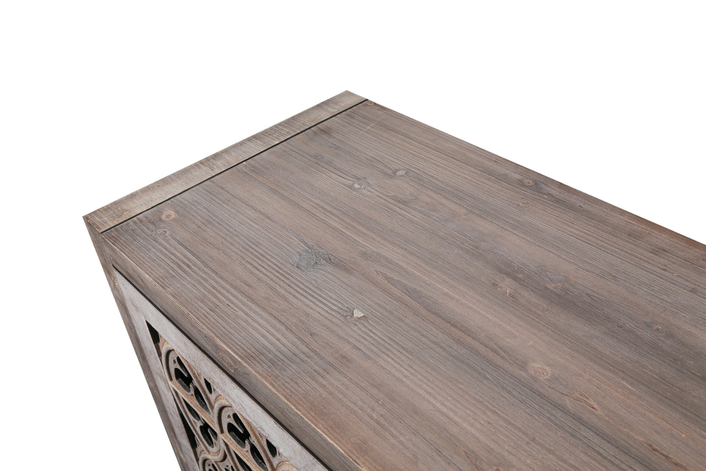 Colossus Wood Cabinet with Floral Pattern and 4 Doors