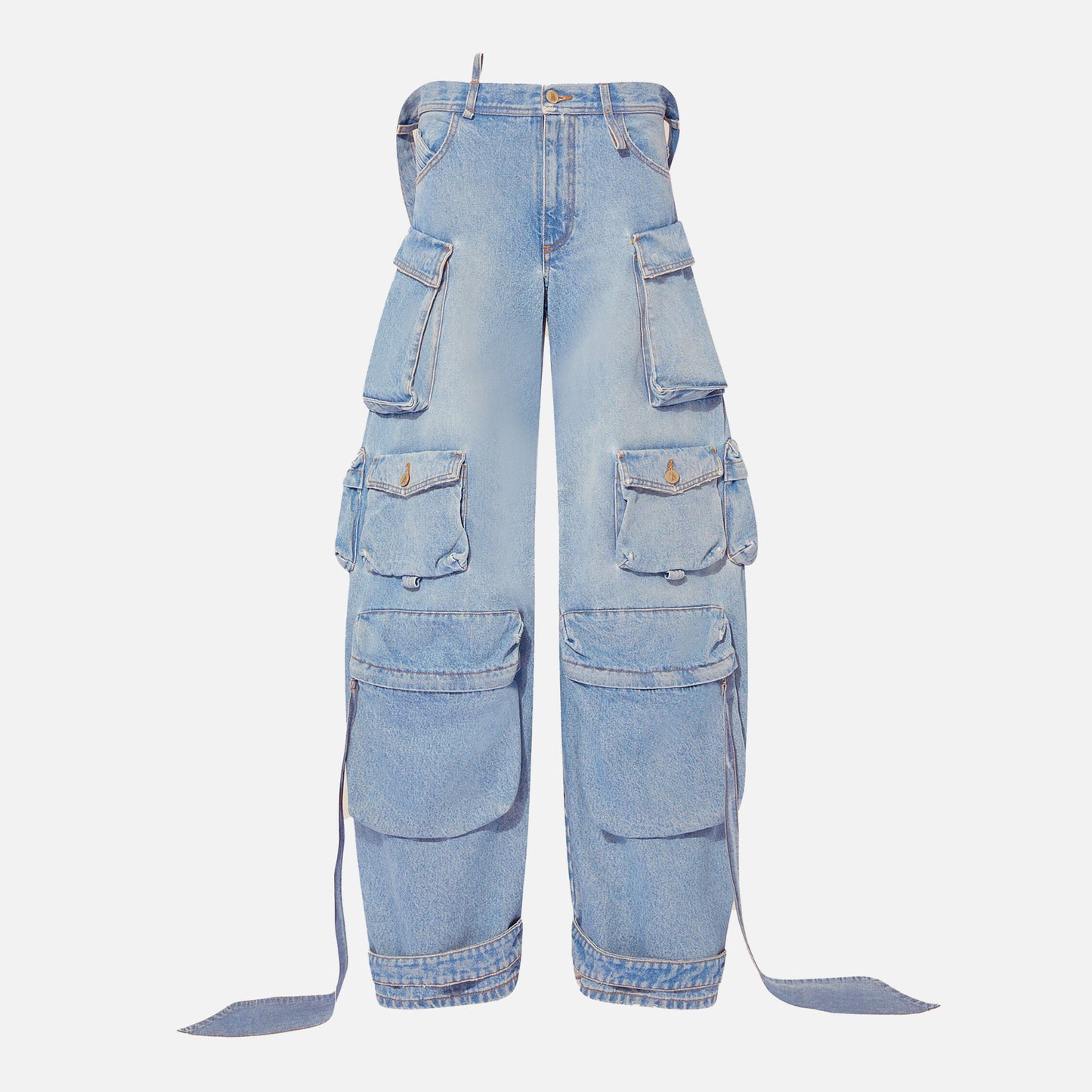 The Attico Long Pants - Sky Blue