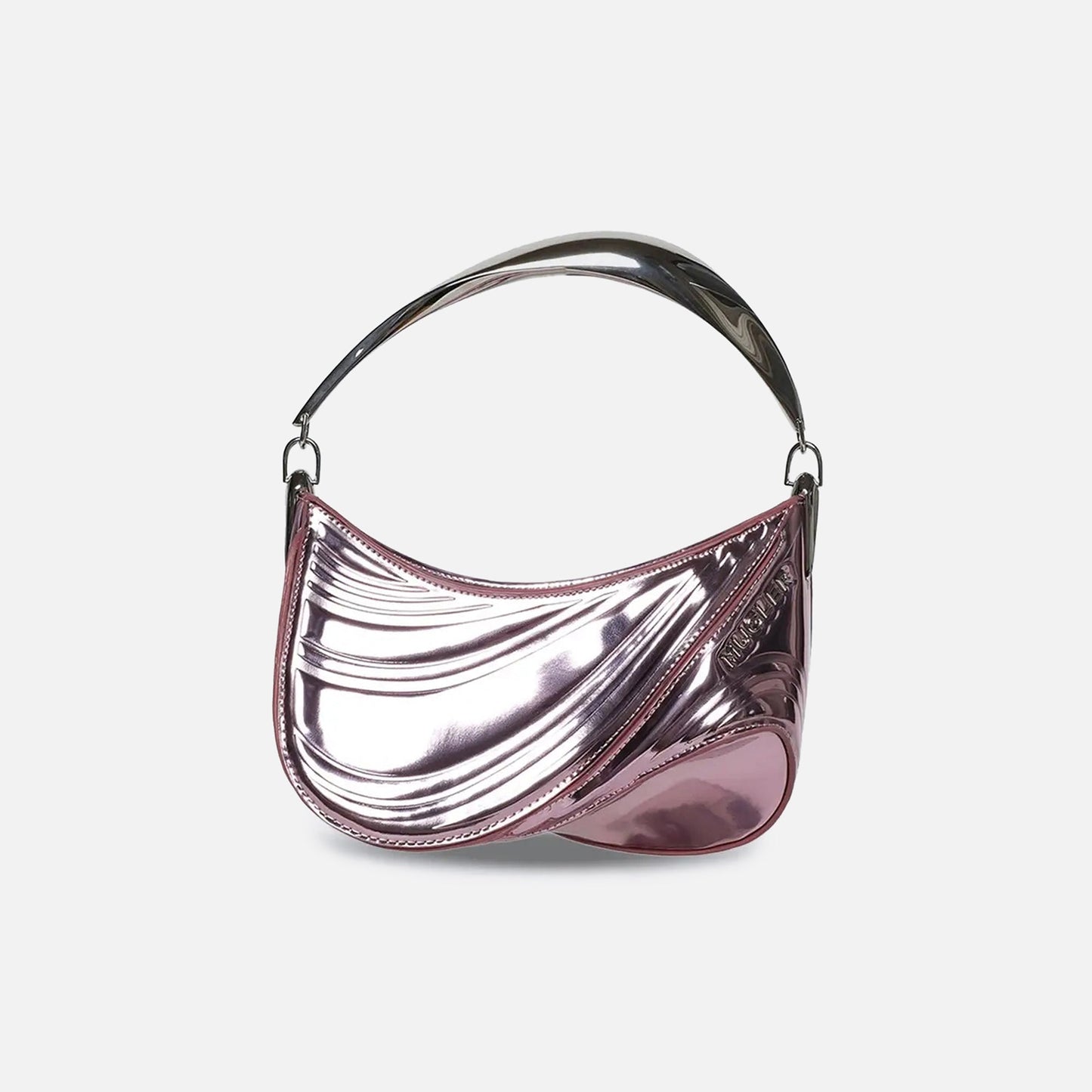 Mugler Curve 01 S MH Bag - Pink